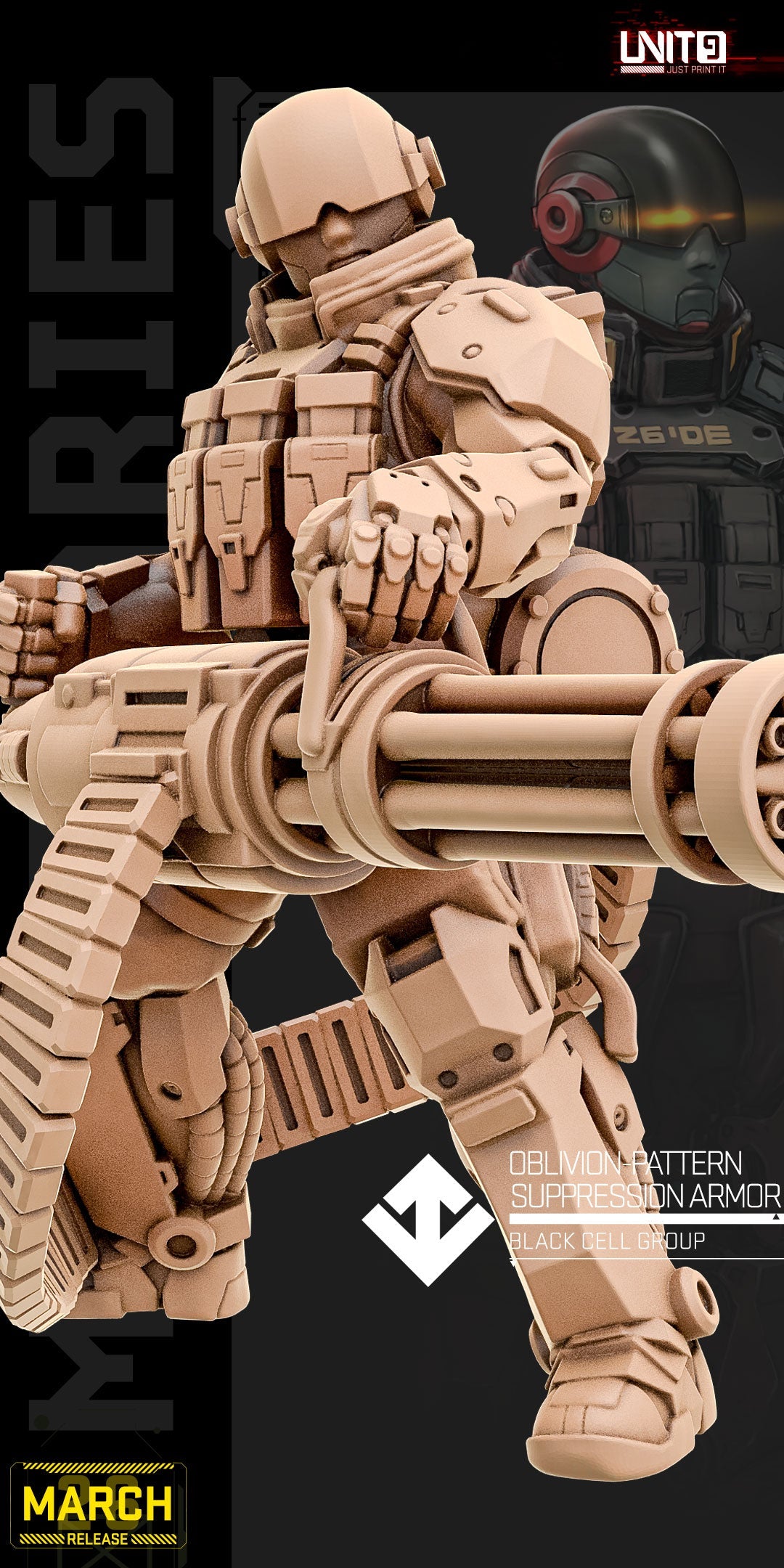 Oblivion Pattern Supression Armor v3 - Black Cell Group [MARCH 26] Unit 9