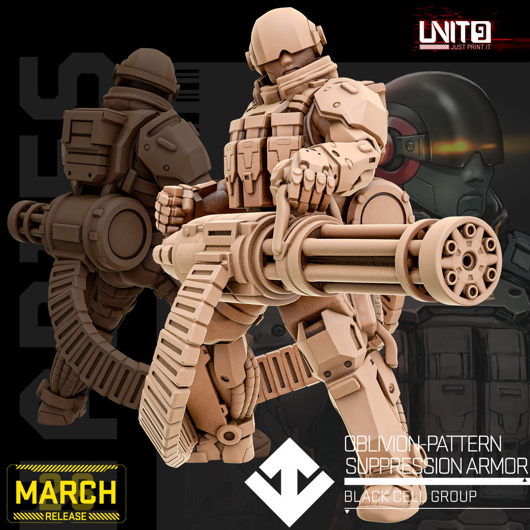 Oblivion Pattern Supression Armor v3 - Black Cell Group [MARCH 26] Unit 9
