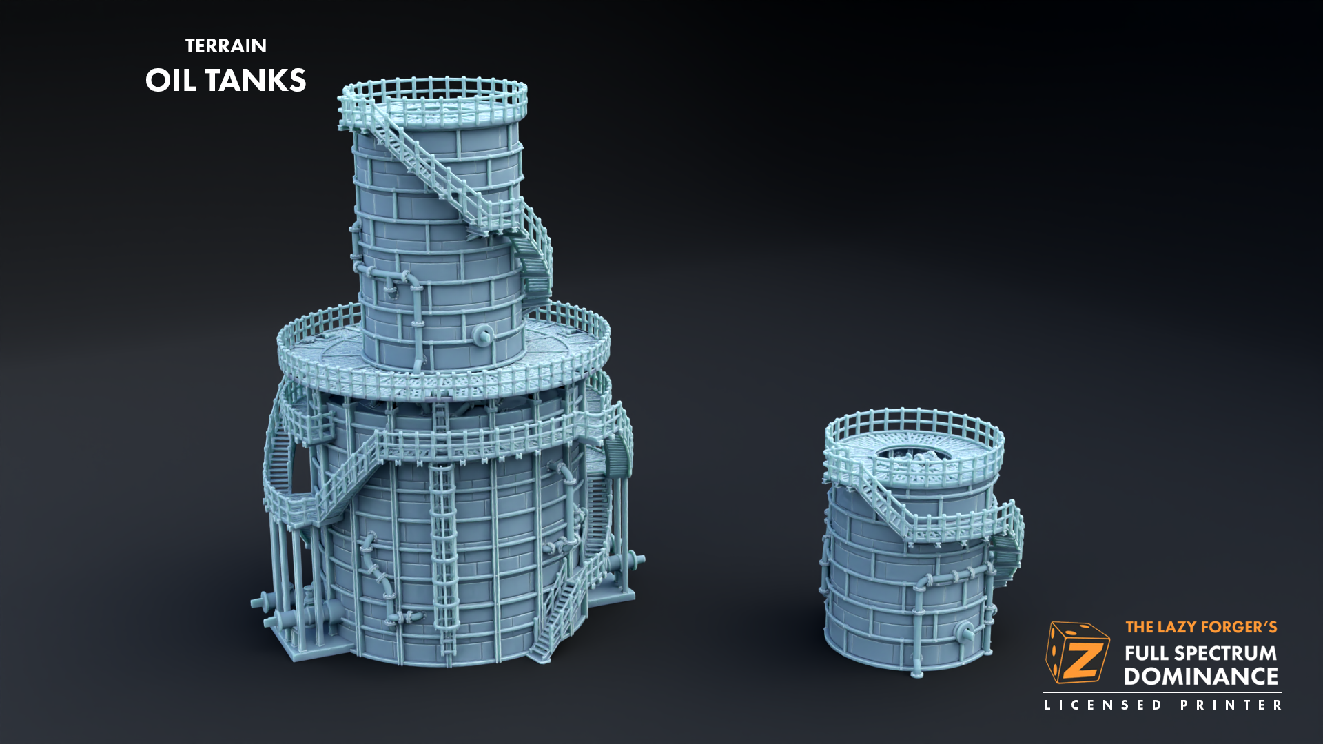 Oil Tanks - 6-8mm Terrain - FSD The Lazy Forger