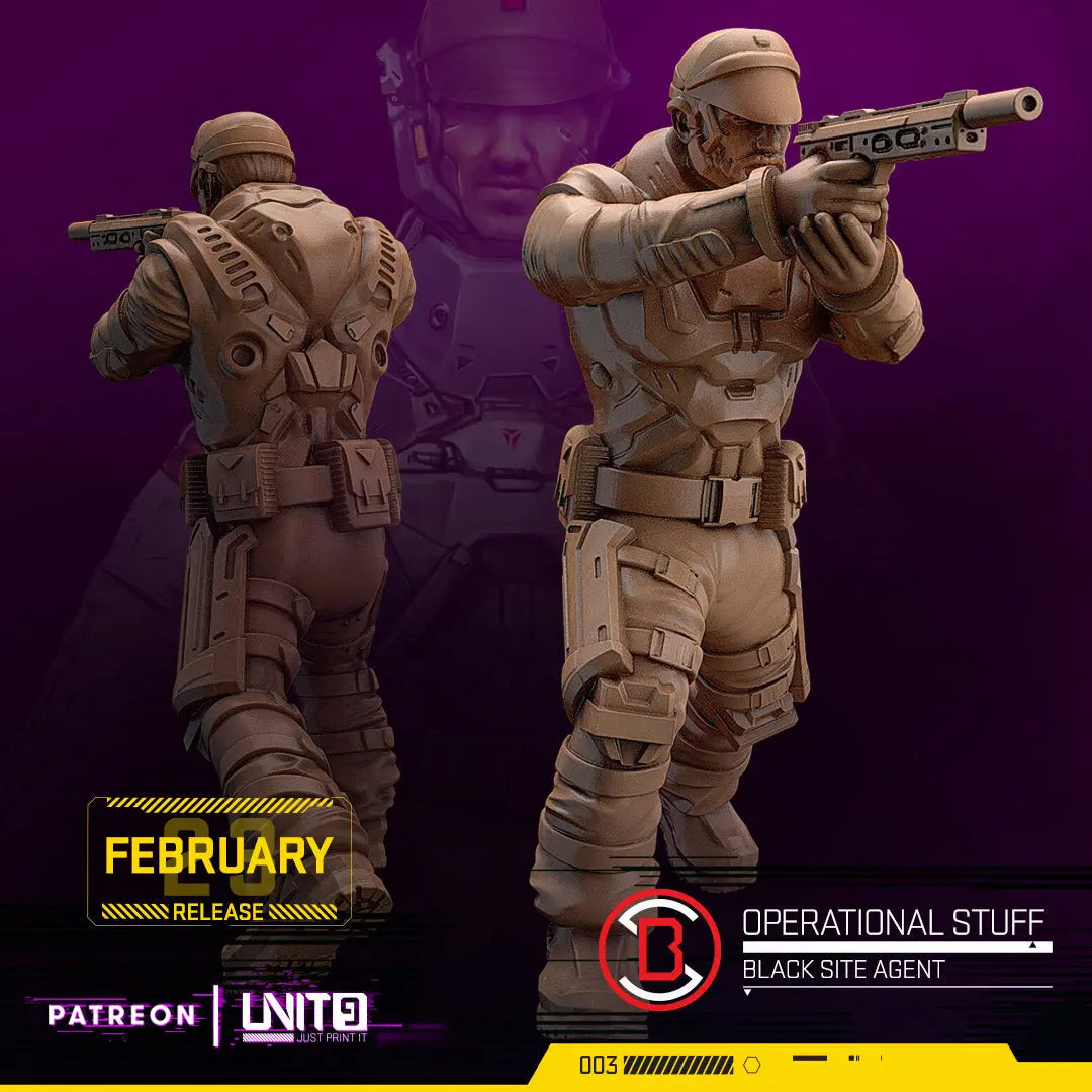 Operational Stuff Operational Stuff 3 - Black Site Agents - Available at Laserforge