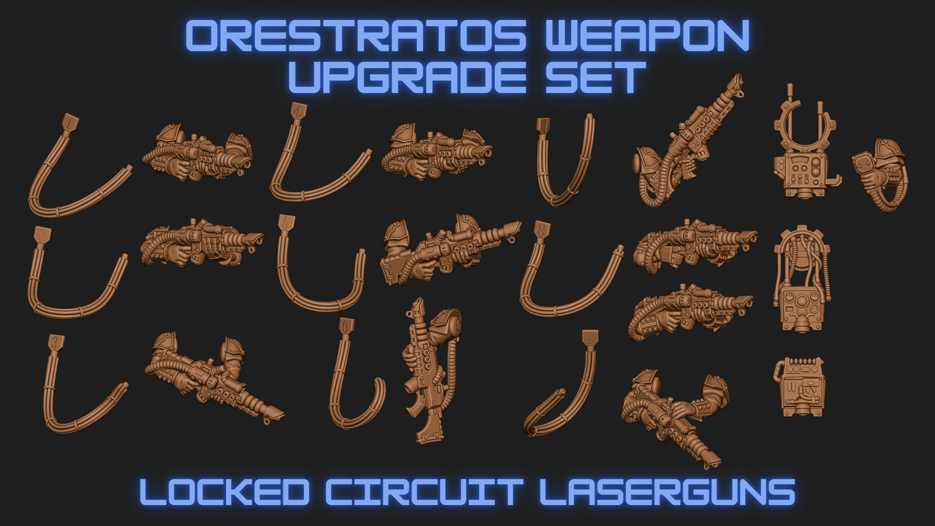 Orestratos Militia - Locked Circuit Laser Upgrade kit Realm of Gears