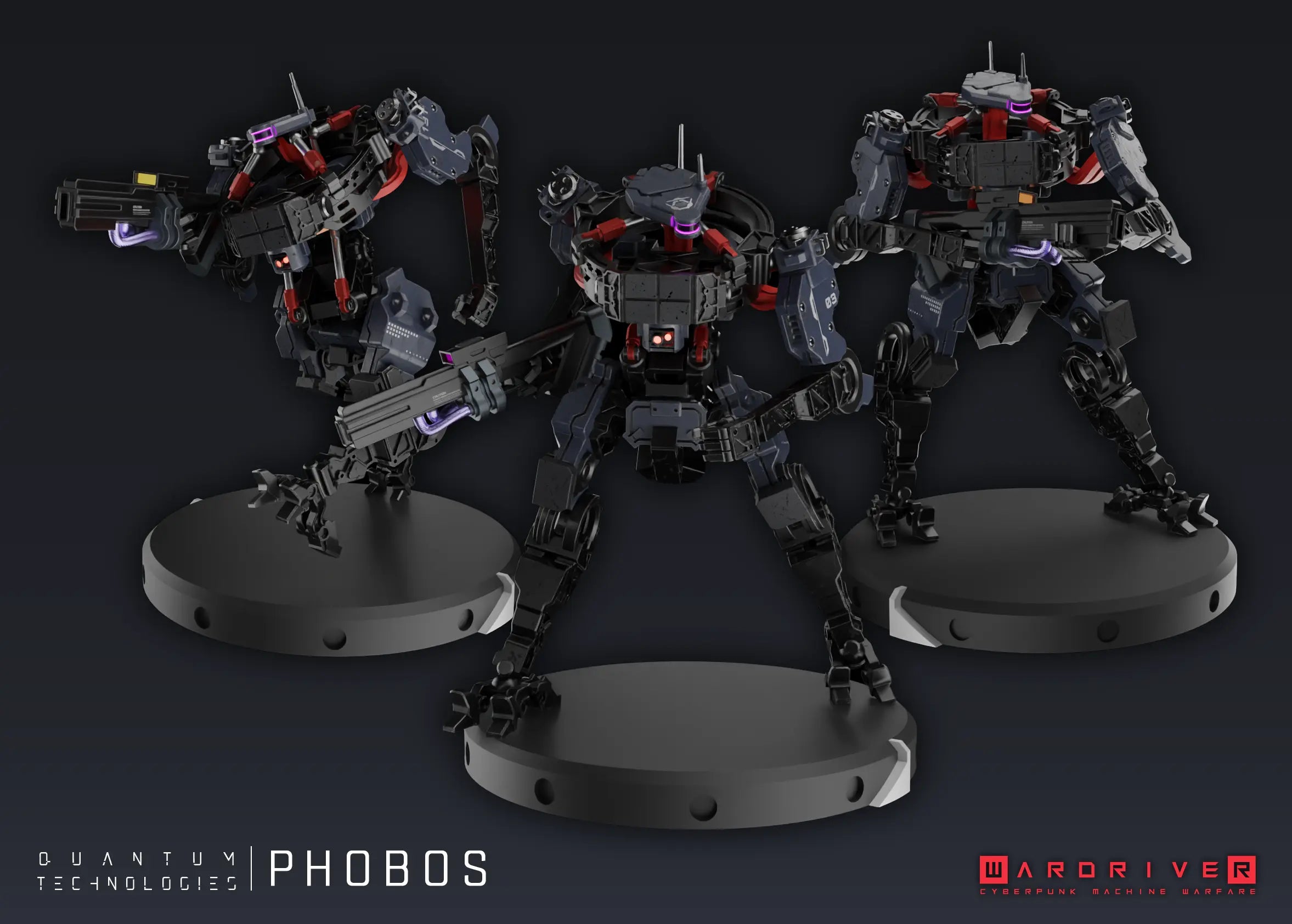 Phobos Heavy Scout Unit - QuanTech Laserforge Miniatures