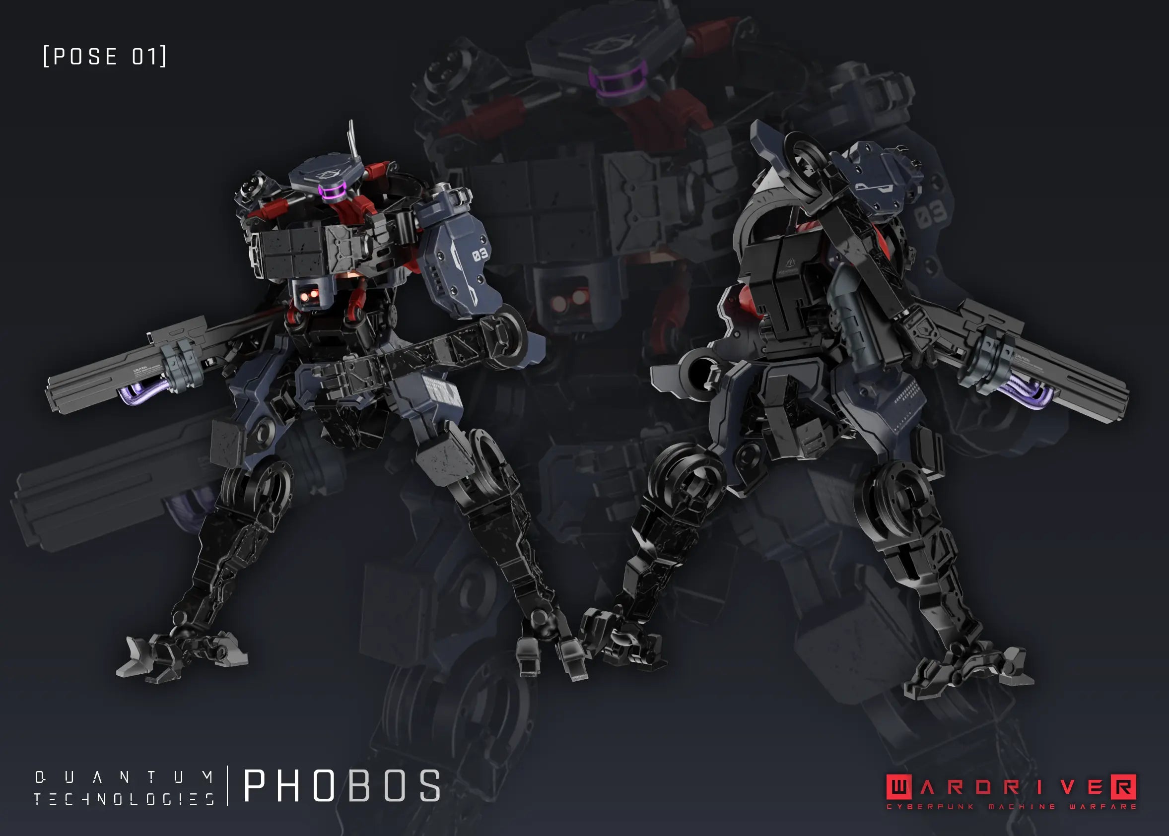 Phobos Heavy Scout Unit - QuanTech Laserforge Miniatures
