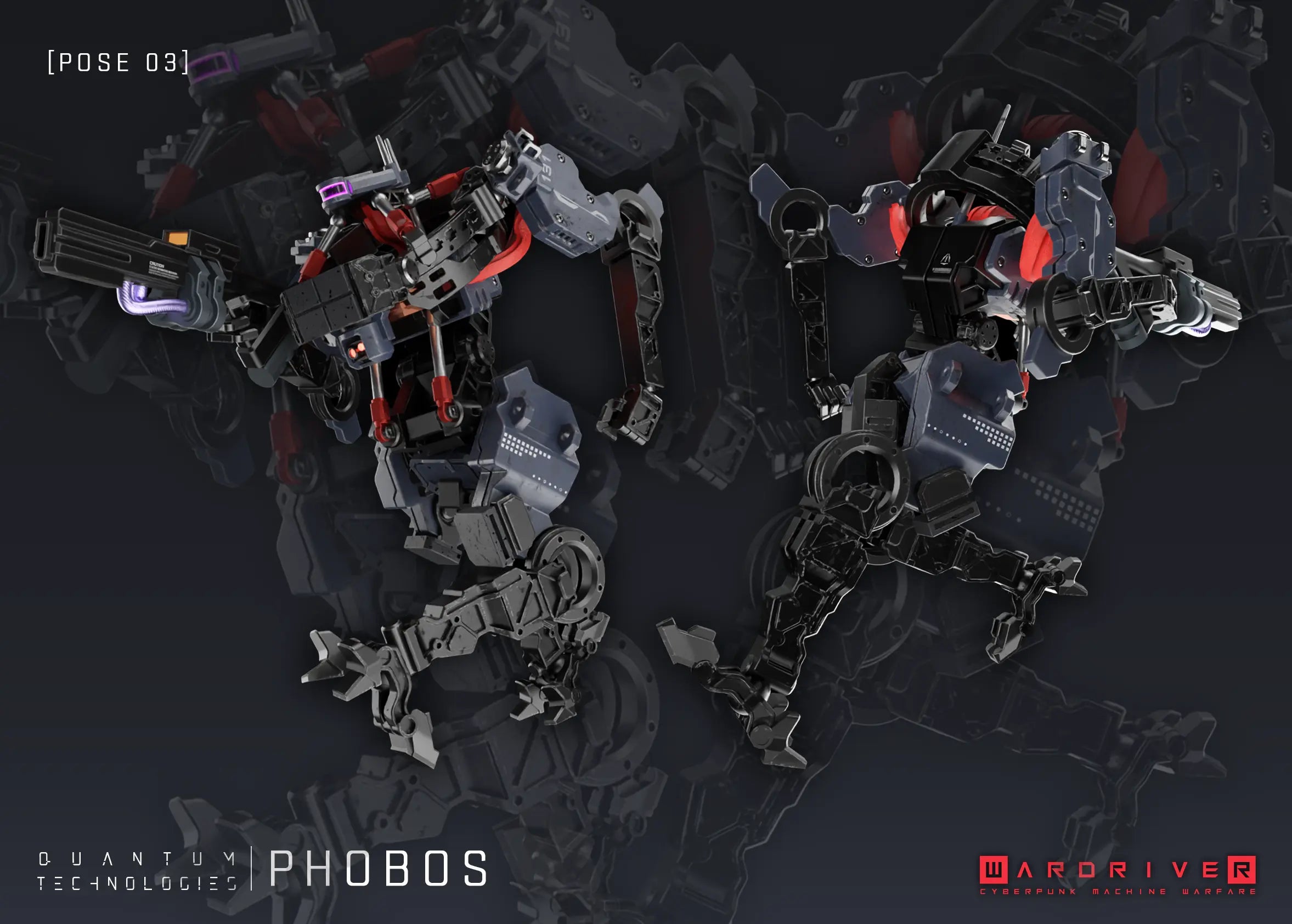 Phobos Heavy Scout Unit - QuanTech Laserforge Miniatures