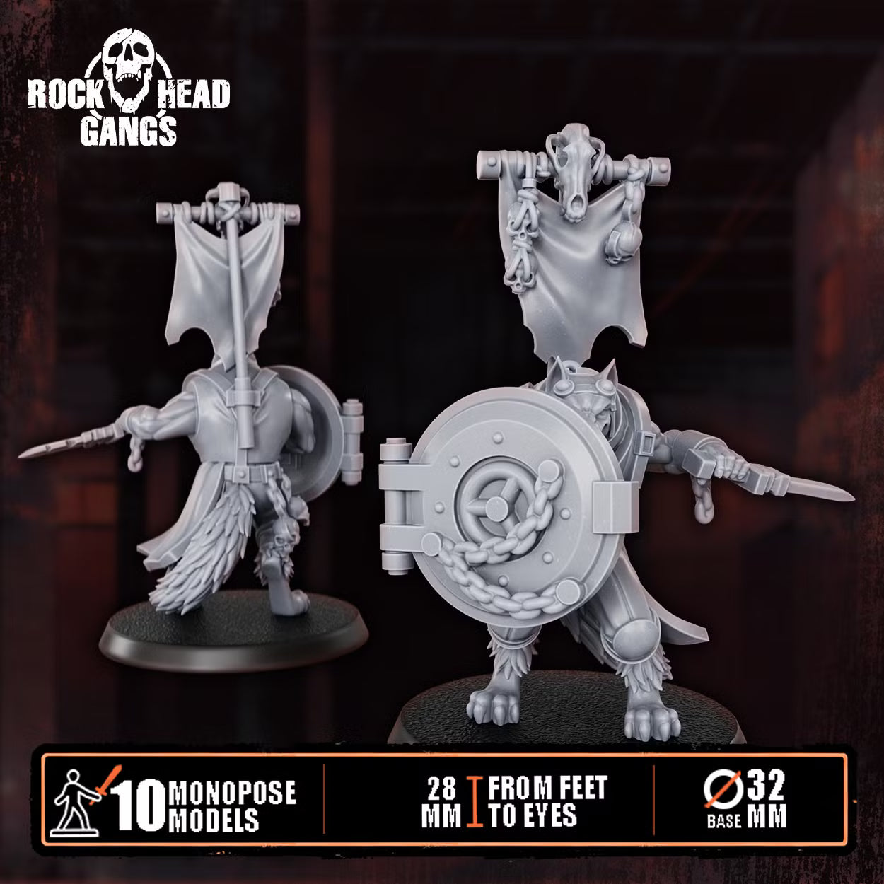 Rabid Godhound Cultists Squad - Preassembled DakkaDakka