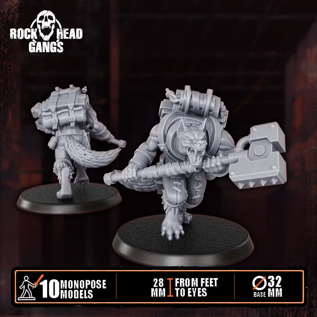 Rabid Godhound Cultists Squad - Preassembled DakkaDakka