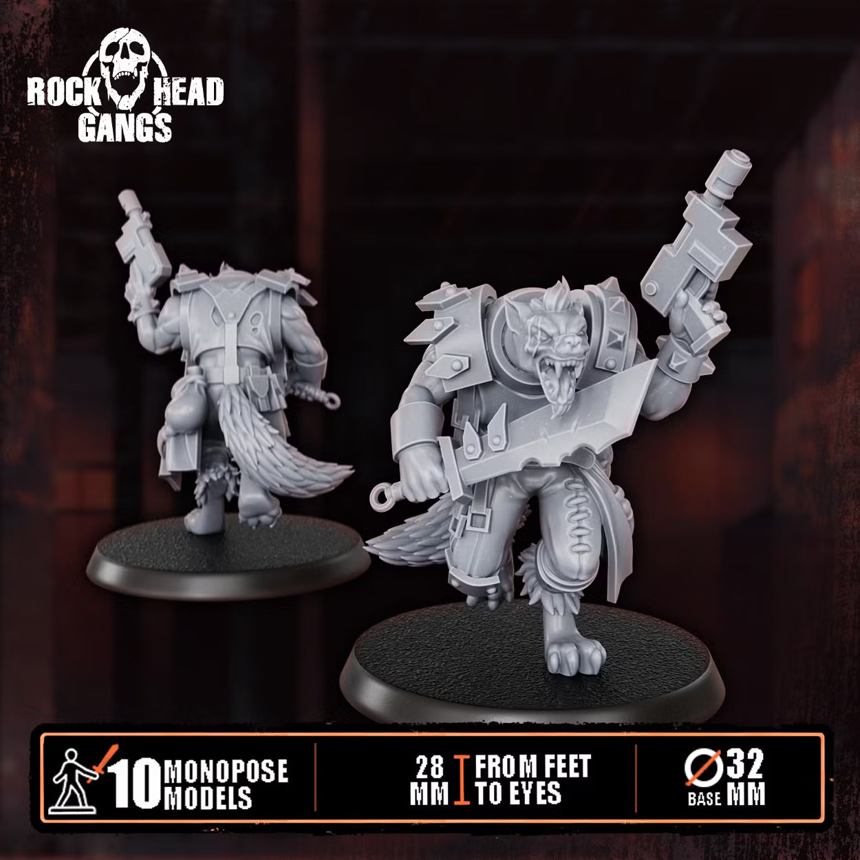 Rabid Godhound Cultists Squad - Preassembled DakkaDakka