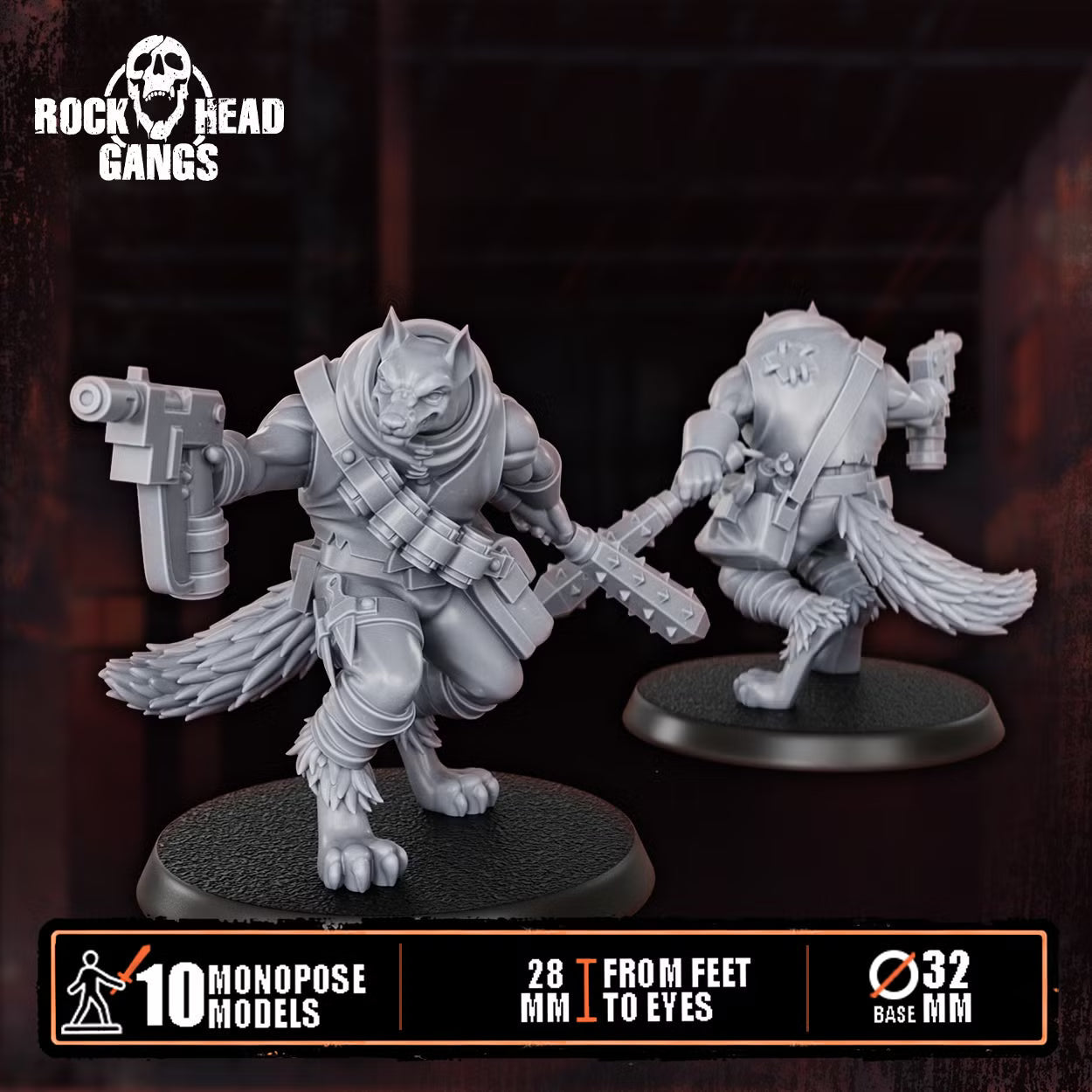 Rabid Godhound Cultists Squad - Preassembled DakkaDakka