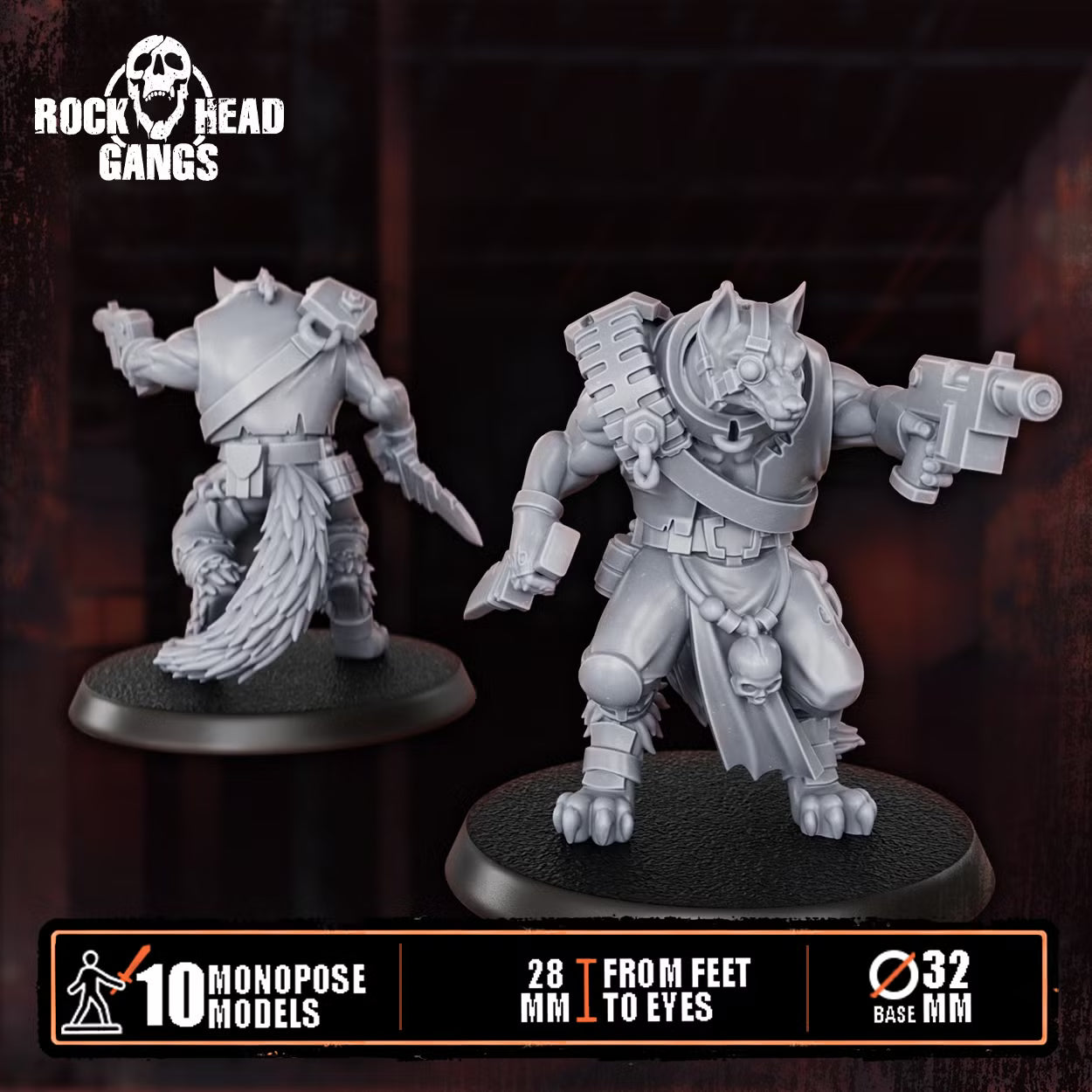 Rabid Godhound Cultists Squad - Preassembled DakkaDakka