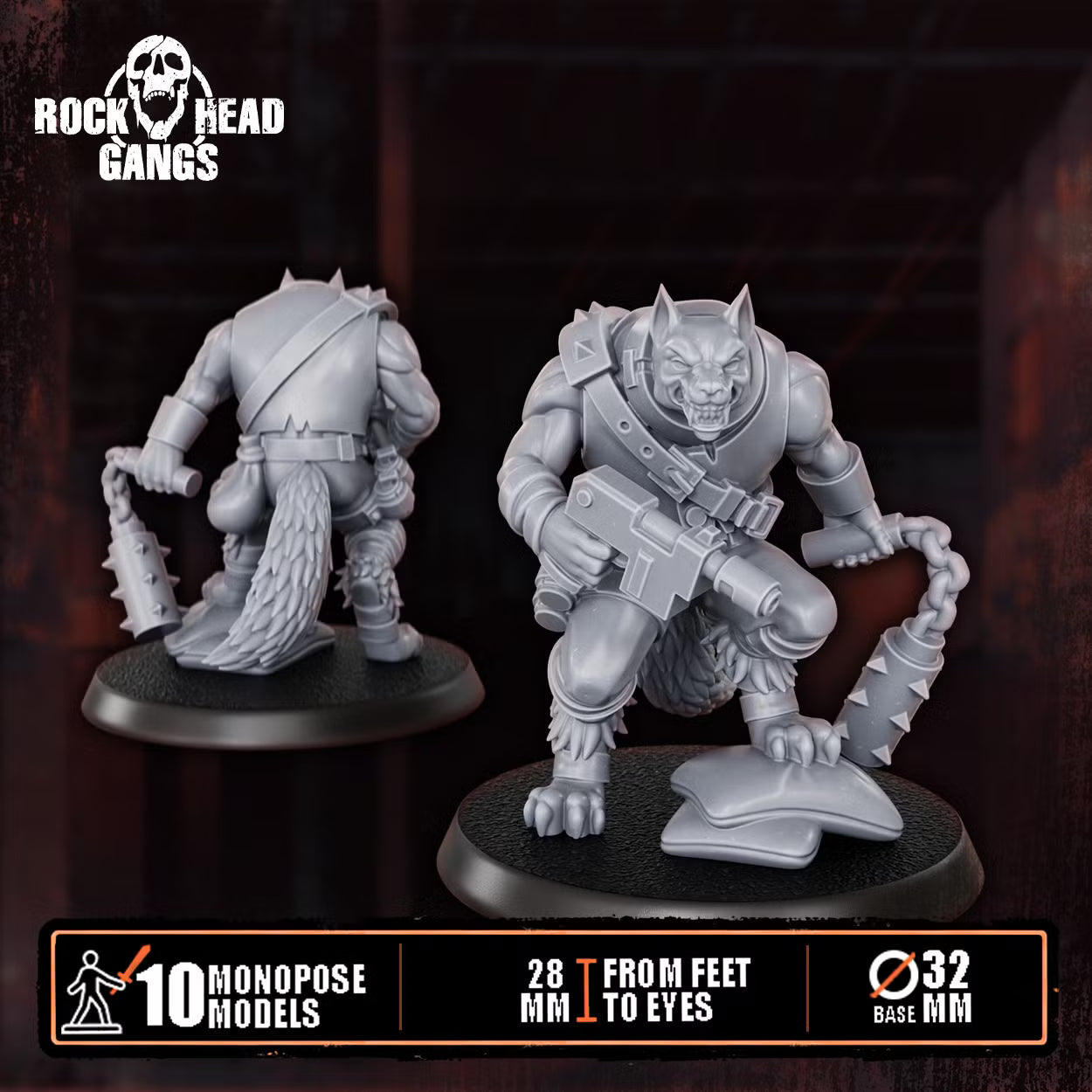Rabid Godhound Cultists Squad - Preassembled DakkaDakka
