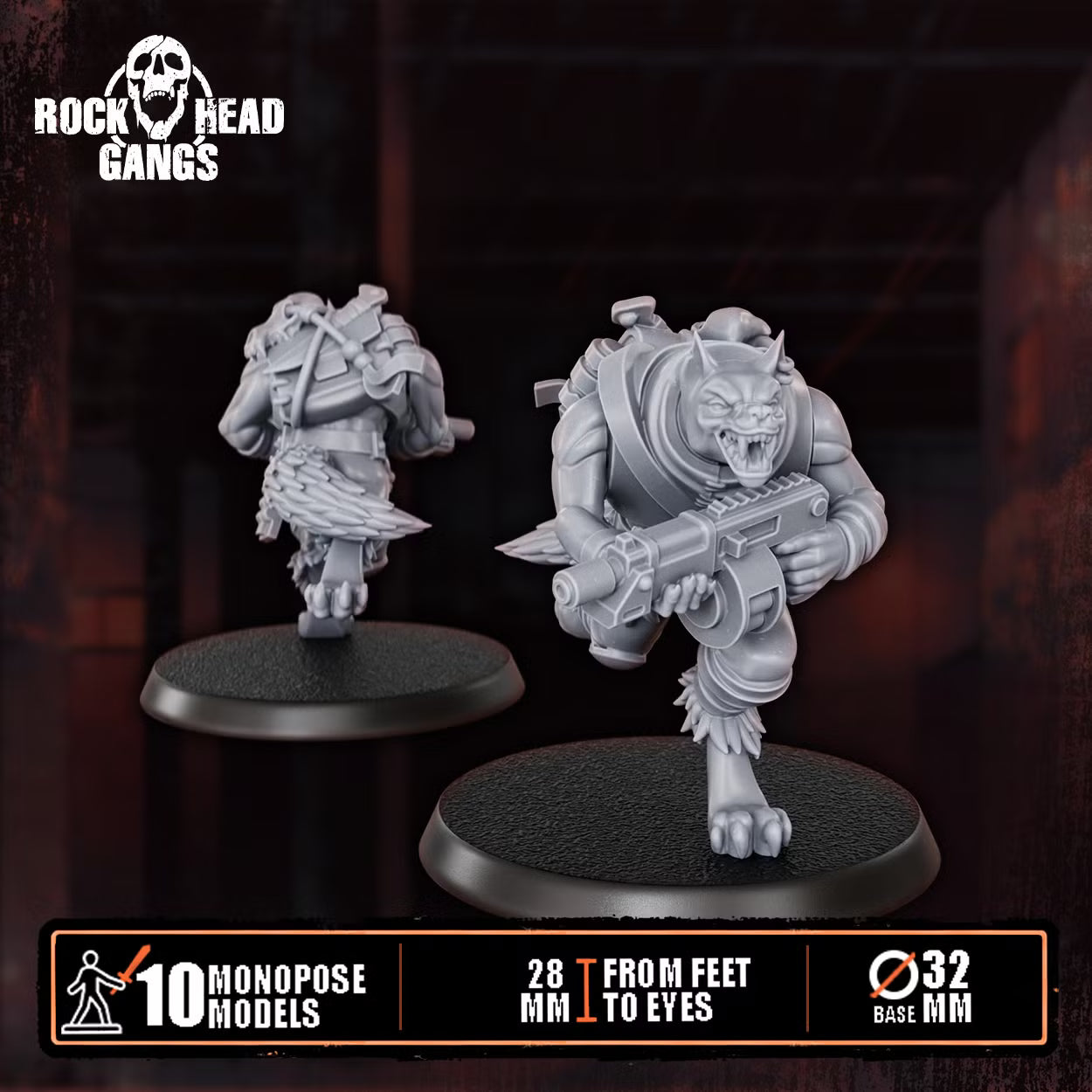 Rabid Godhound Cultists Squad - Preassembled DakkaDakka