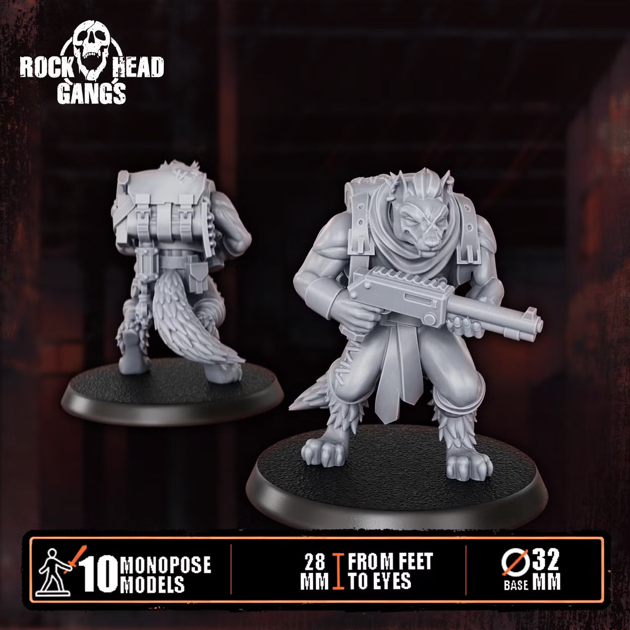 Rabid Godhound Cultists Squad - Preassembled DakkaDakka