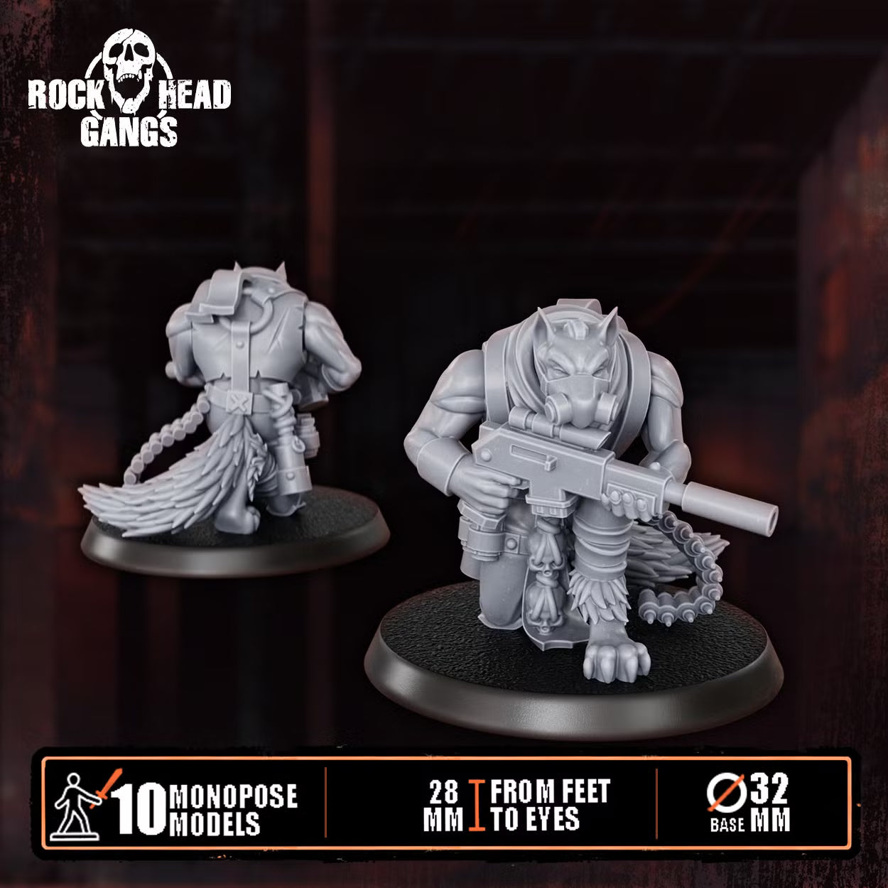 Rabid Godhound Cultists Squad - Preassembled DakkaDakka