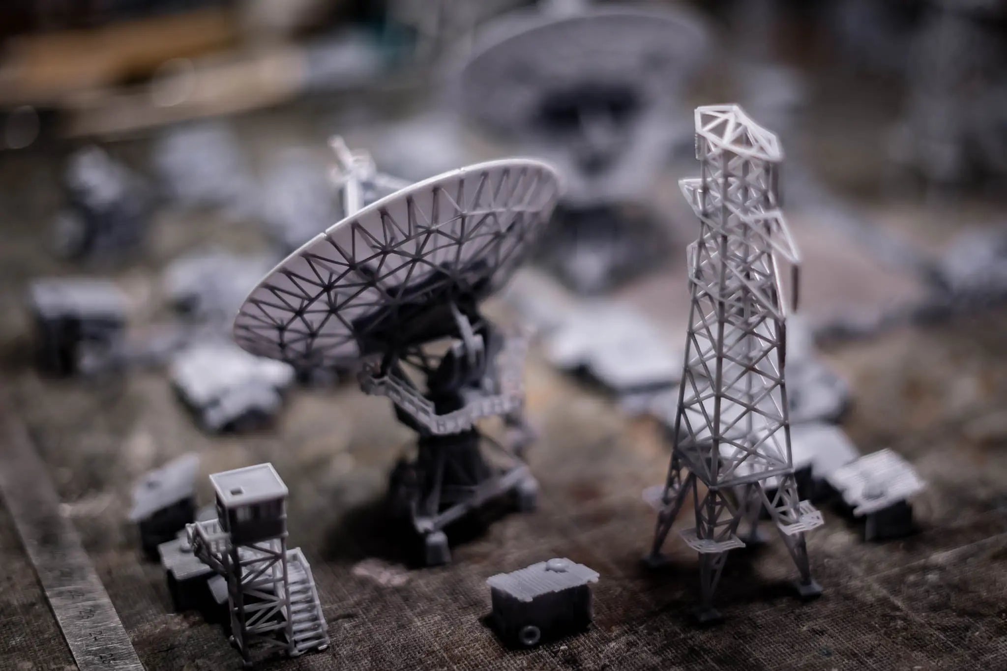 Radio Telescope - 6-8mm scale The Lazy Forger