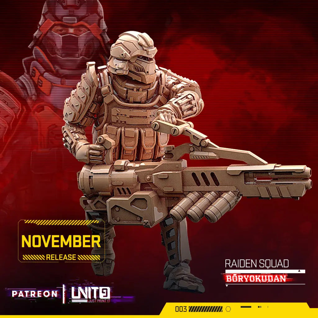 Raiden Squad - Boryokudan - Available at Laserforge Miniatures