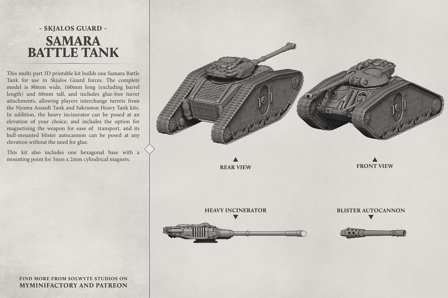 Samara Battle Tank - The Promised Land Solwyte Studios