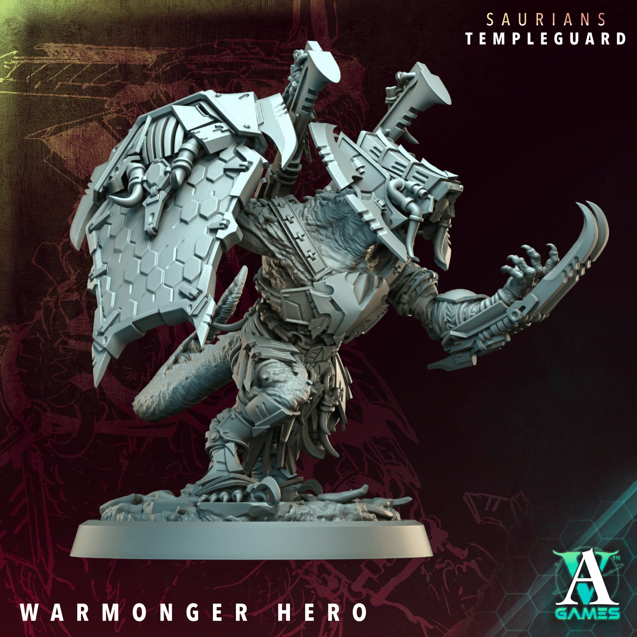 Warmonger Hero - Saurians Archvillain Games