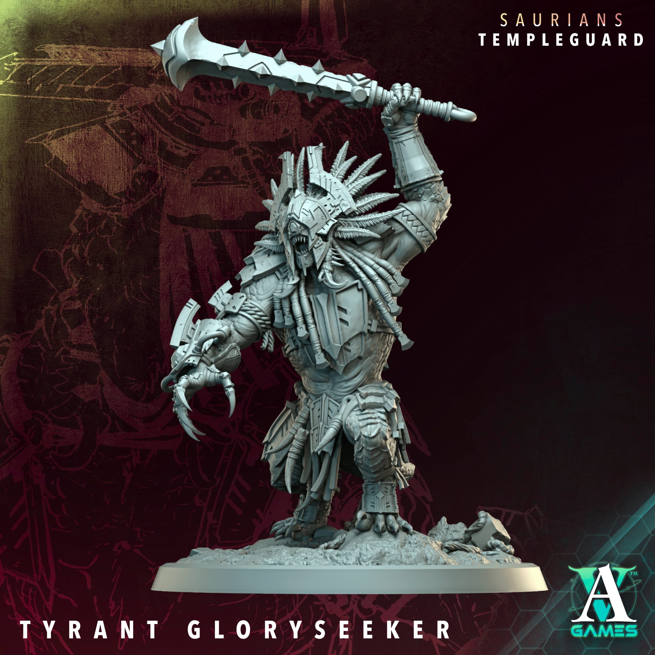 Tyrant Glory Seeker - Saurians Archvillain Games