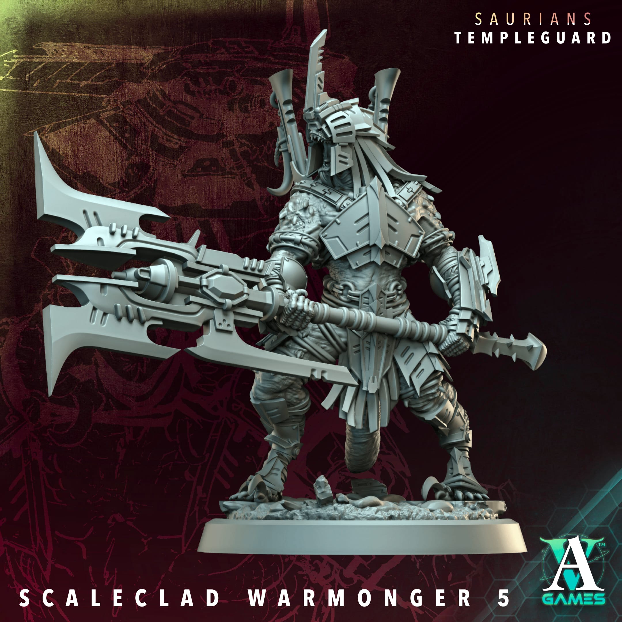 Scaleclad Warmongers - Saurians Archvillain Games