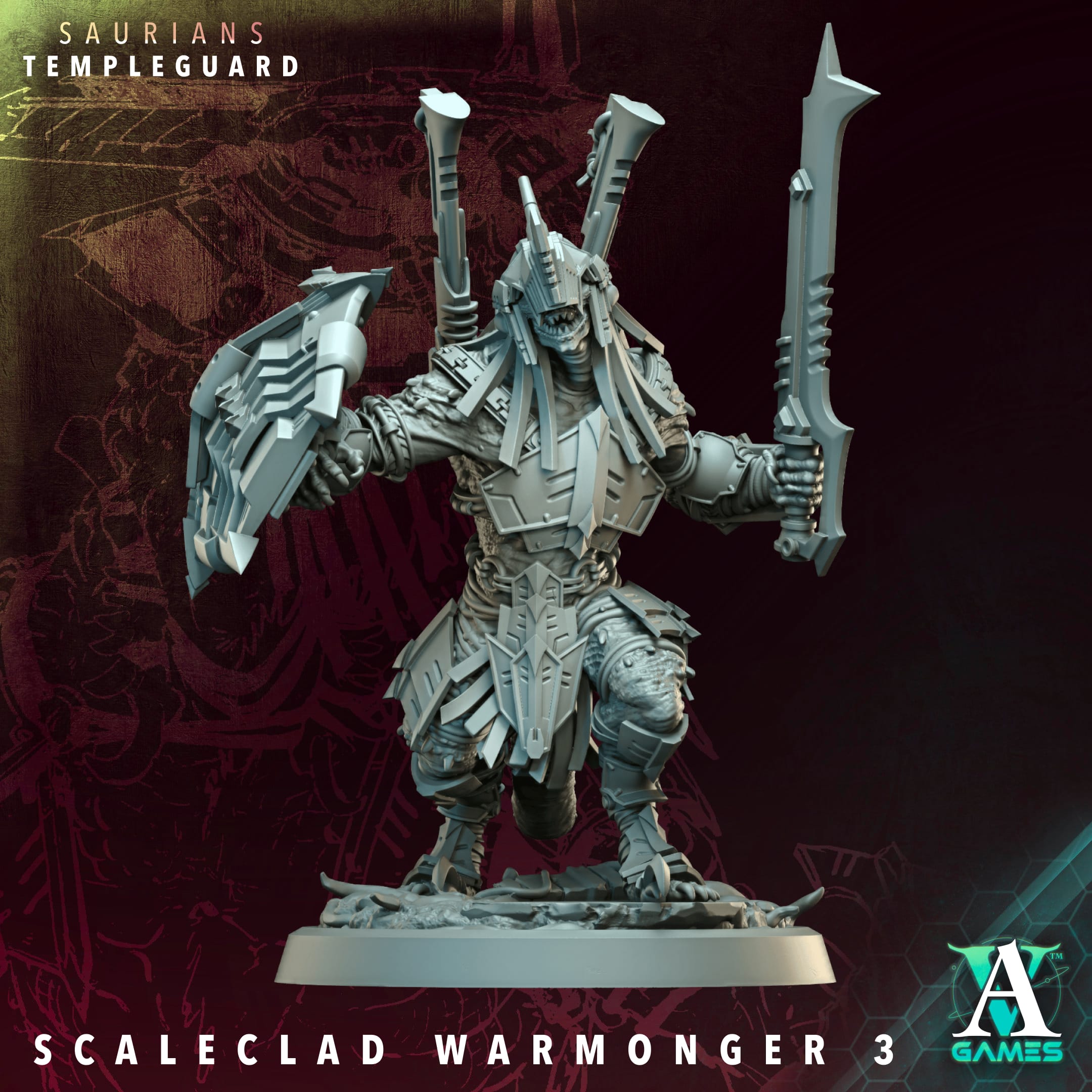 Scaleclad Warmongers - Saurians Archvillain Games