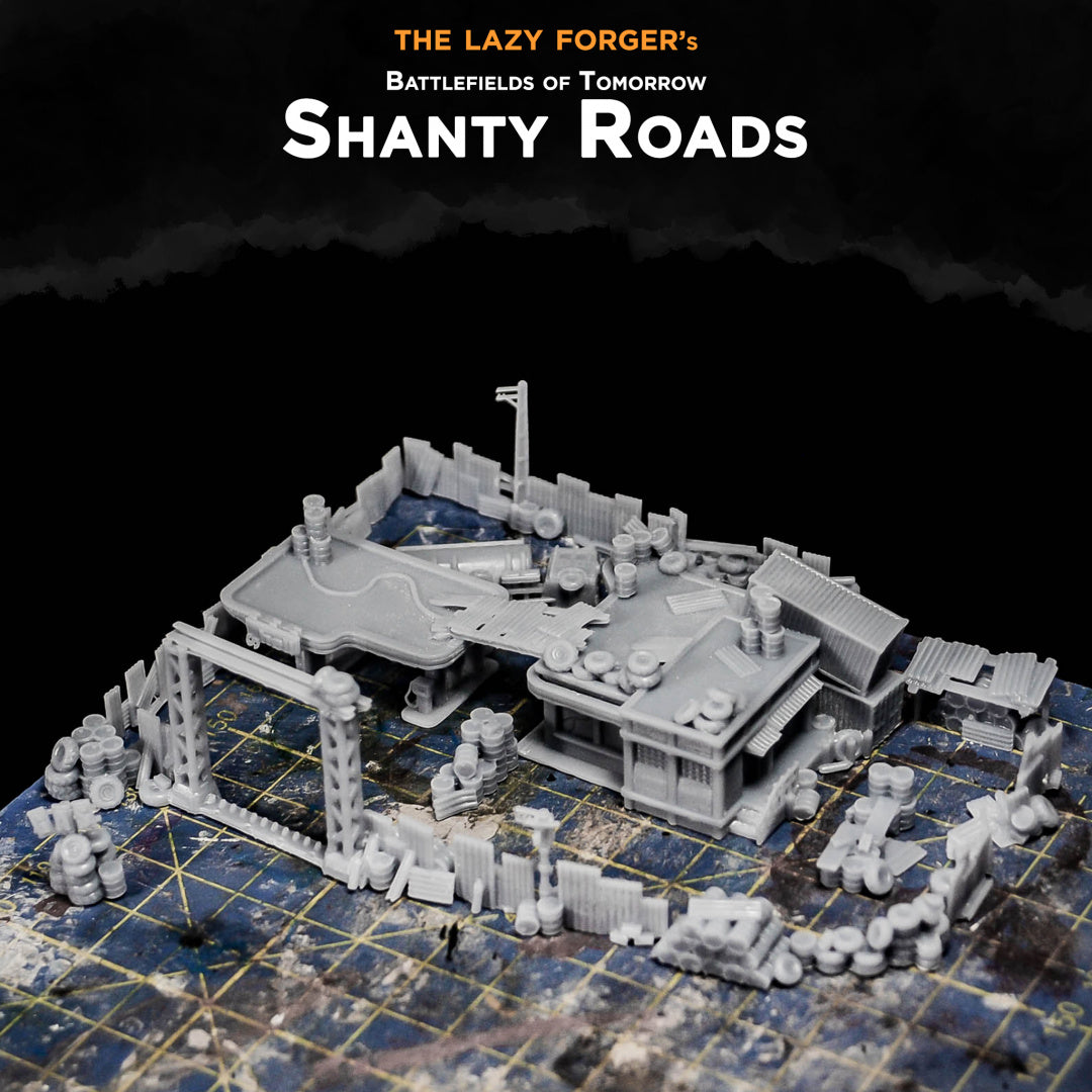 Shanty Roads & Fuel Station - 6-8mm Terrain - FSD The Lazy Forger