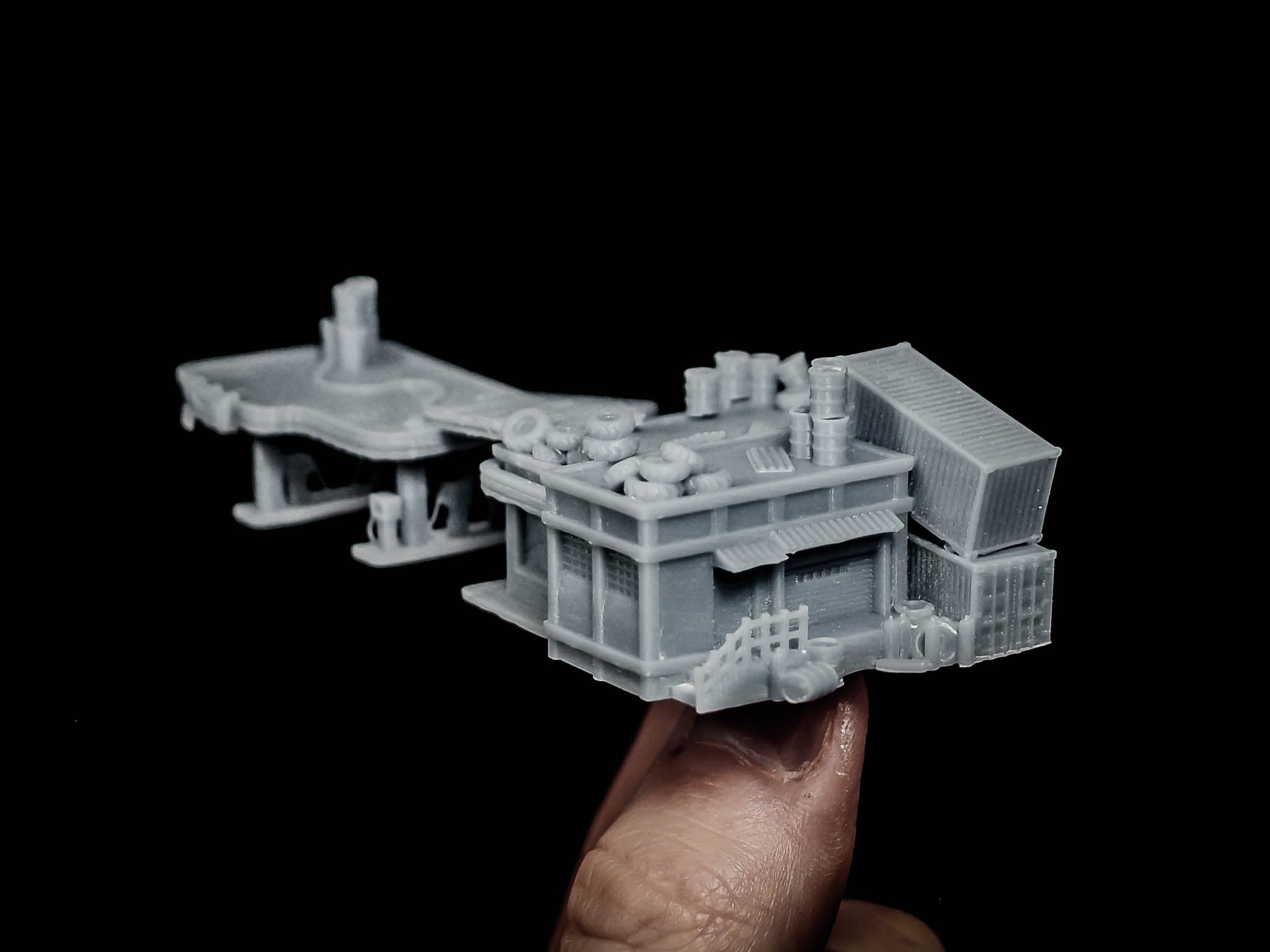 Shanty Roads & Fuel Station - 6-8mm Terrain - FSD The Lazy Forger