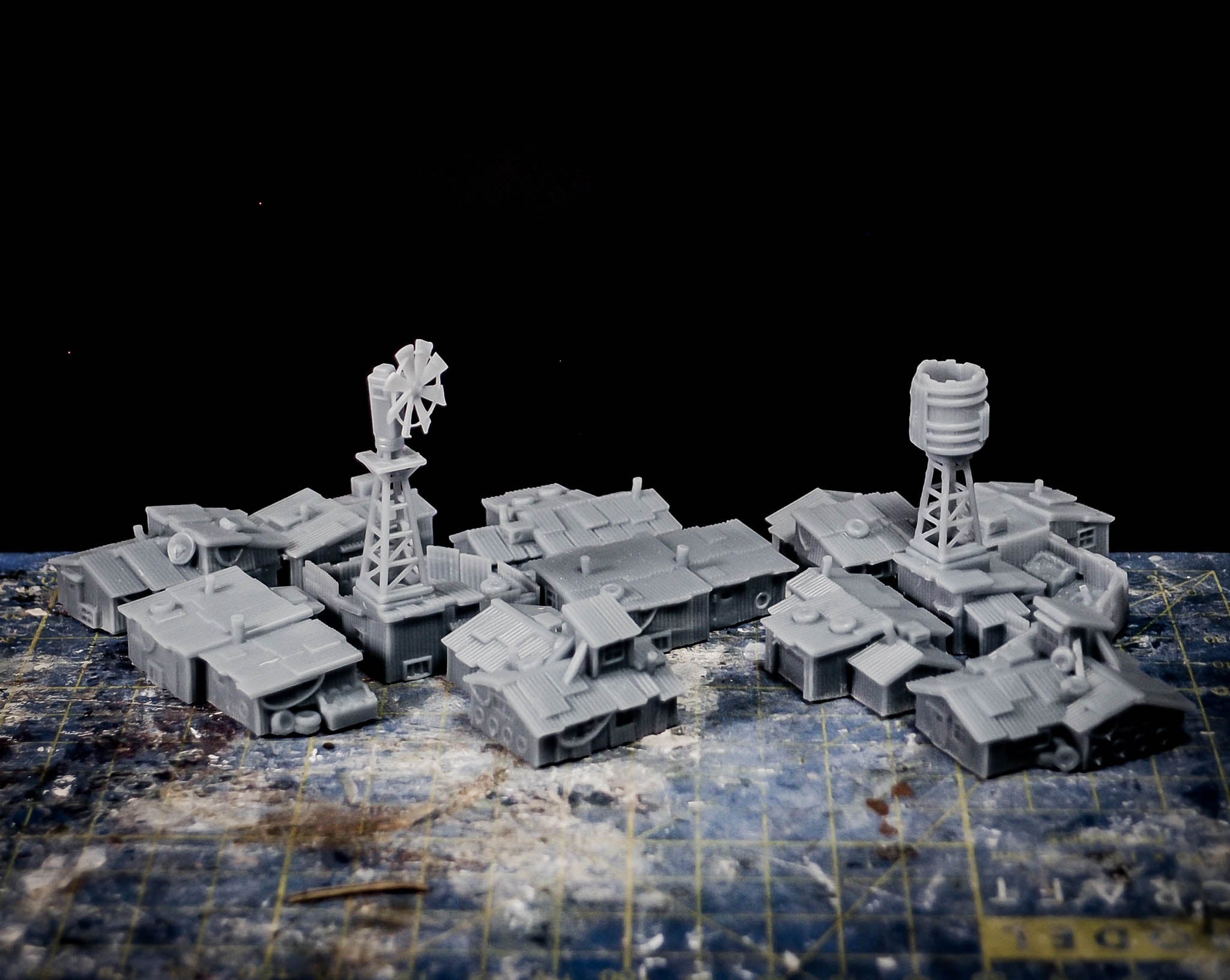 Shanty Town Set 1 - 6-8mm Terrain - FSD The Lazy Forger