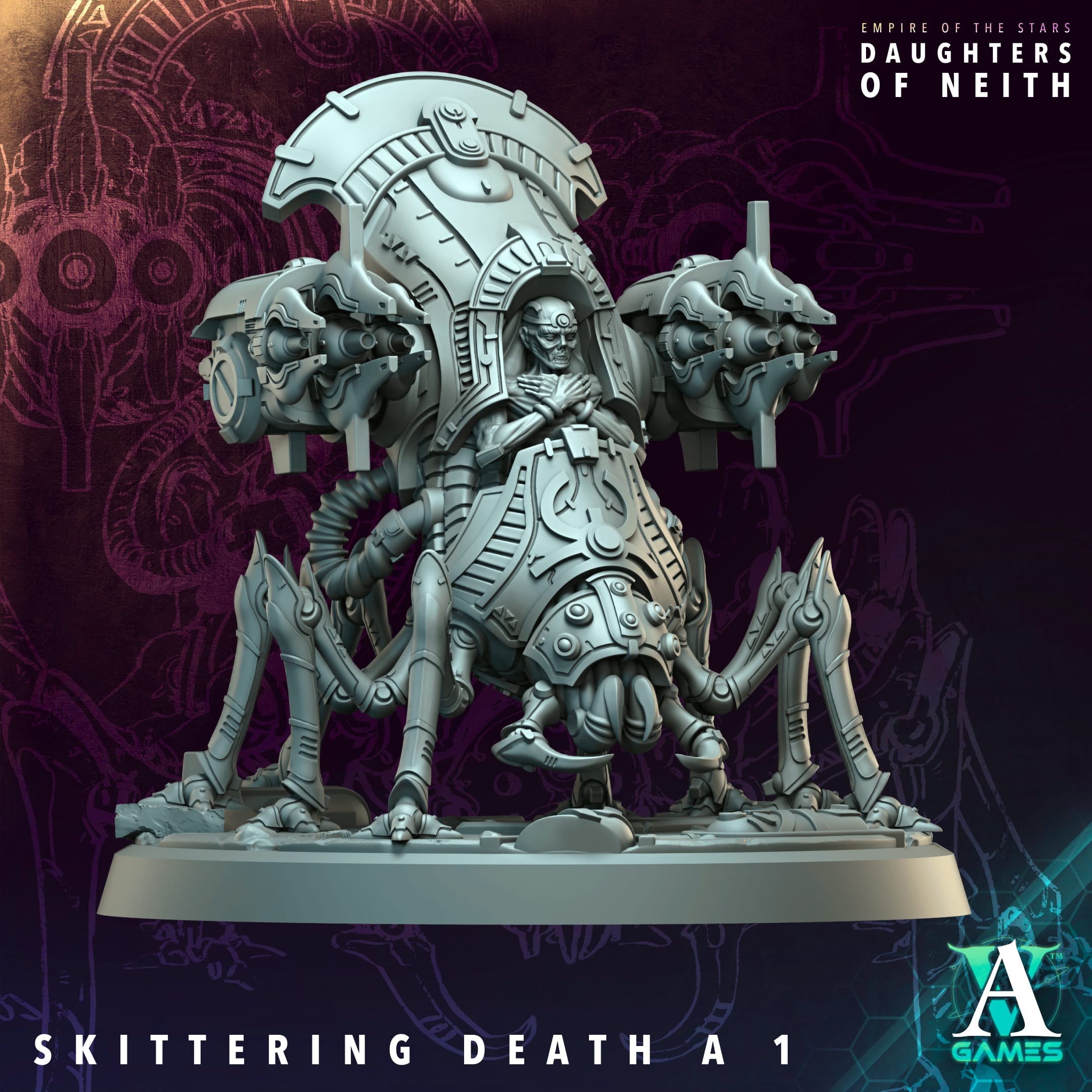 Skittering Death (3) - Empire of Stars - Galactic Pharaohs Archvillain Games