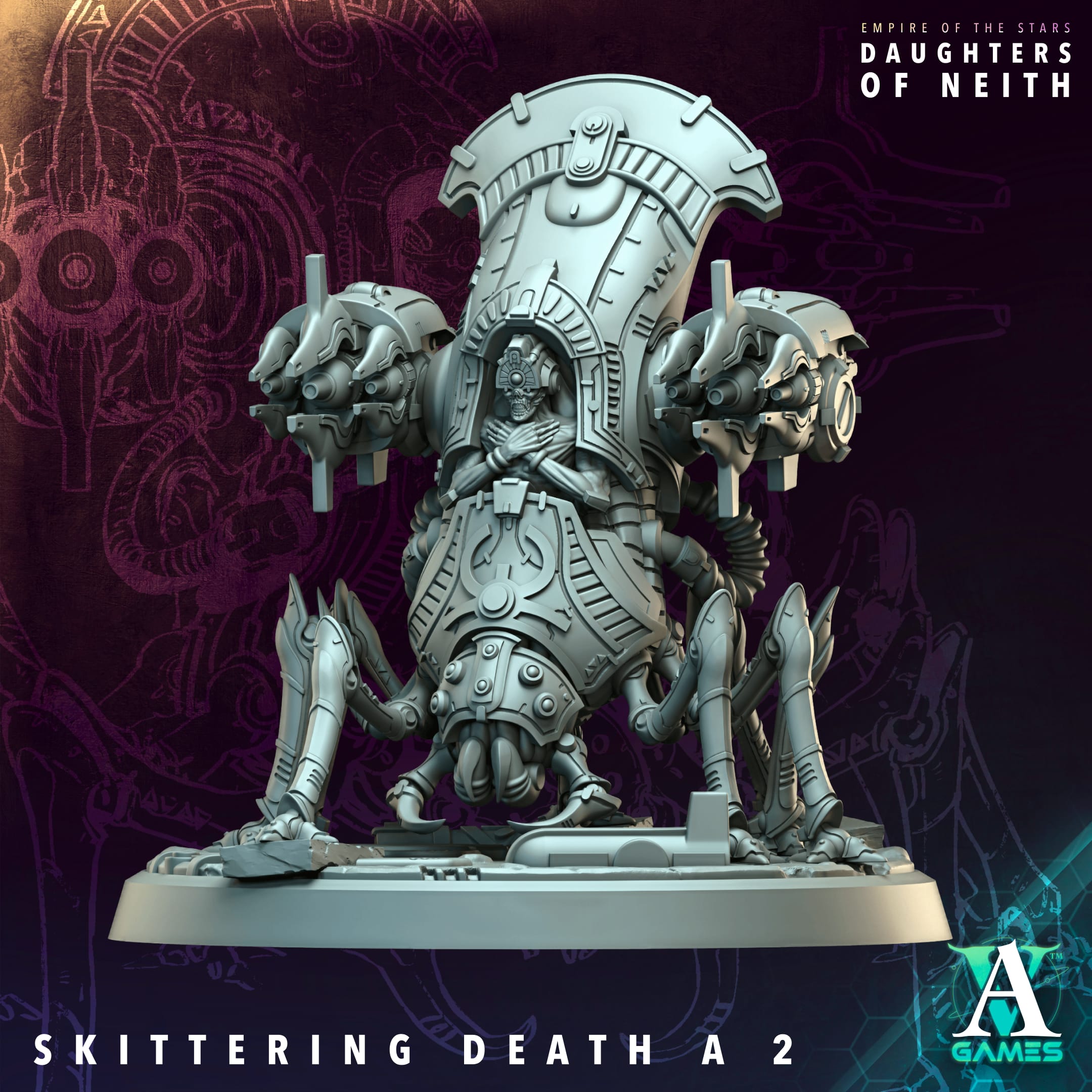 Skittering Death (3) - Empire of Stars - Galactic Pharaohs Archvillain Games