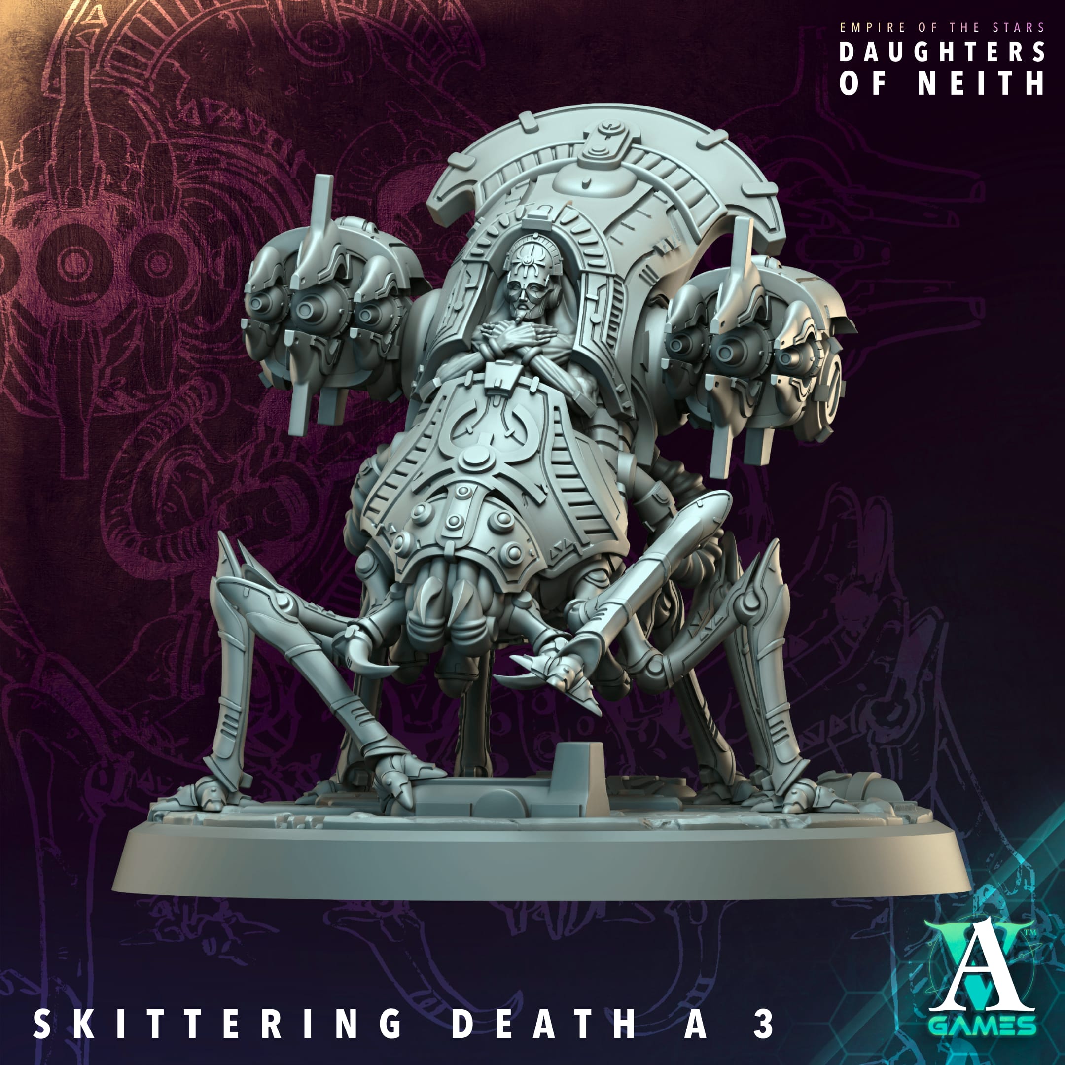 Skittering Death (3) - Empire of Stars - Galactic Pharaohs Archvillain Games
