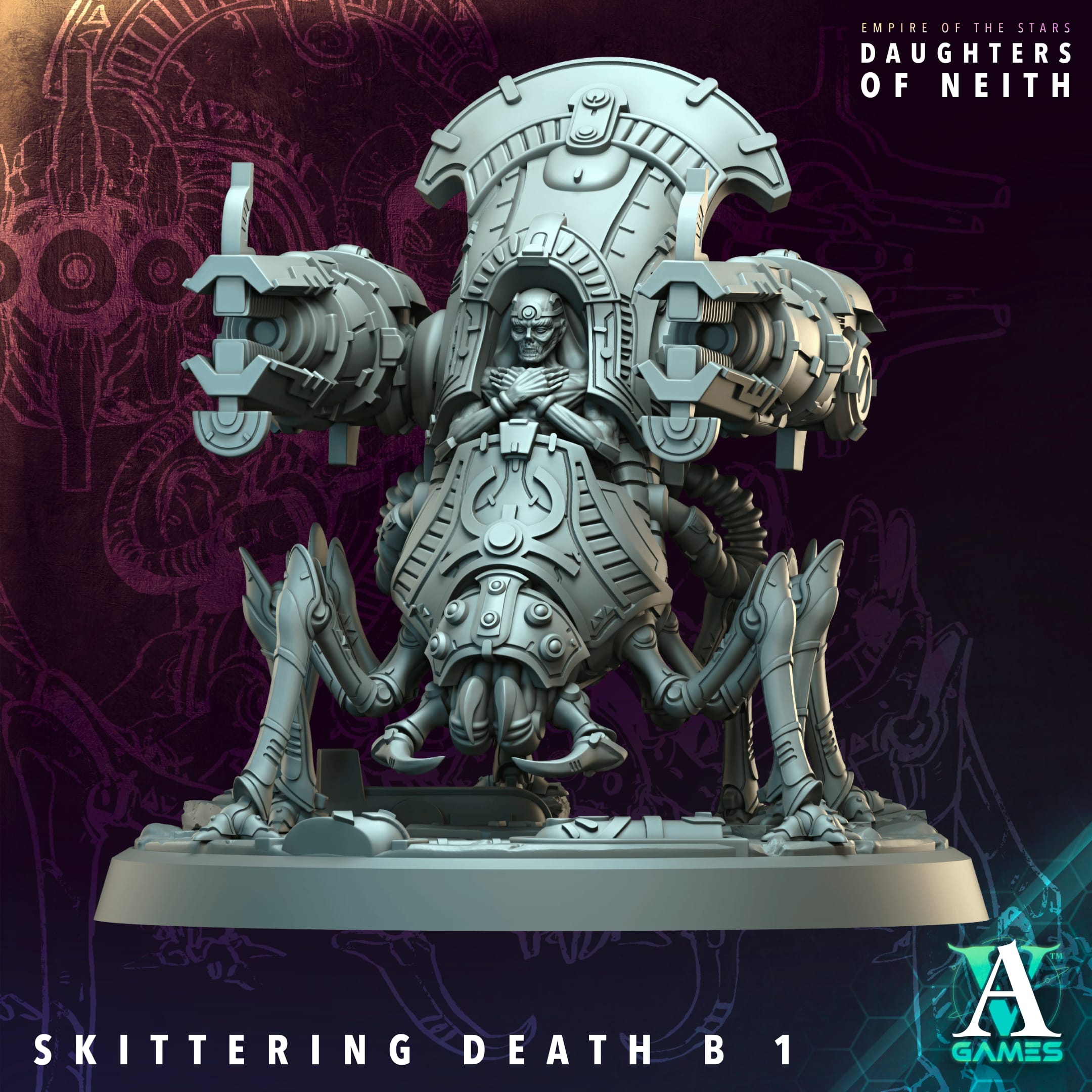 Skittering Death (3) - Empire of Stars - Galactic Pharaohs Archvillain Games