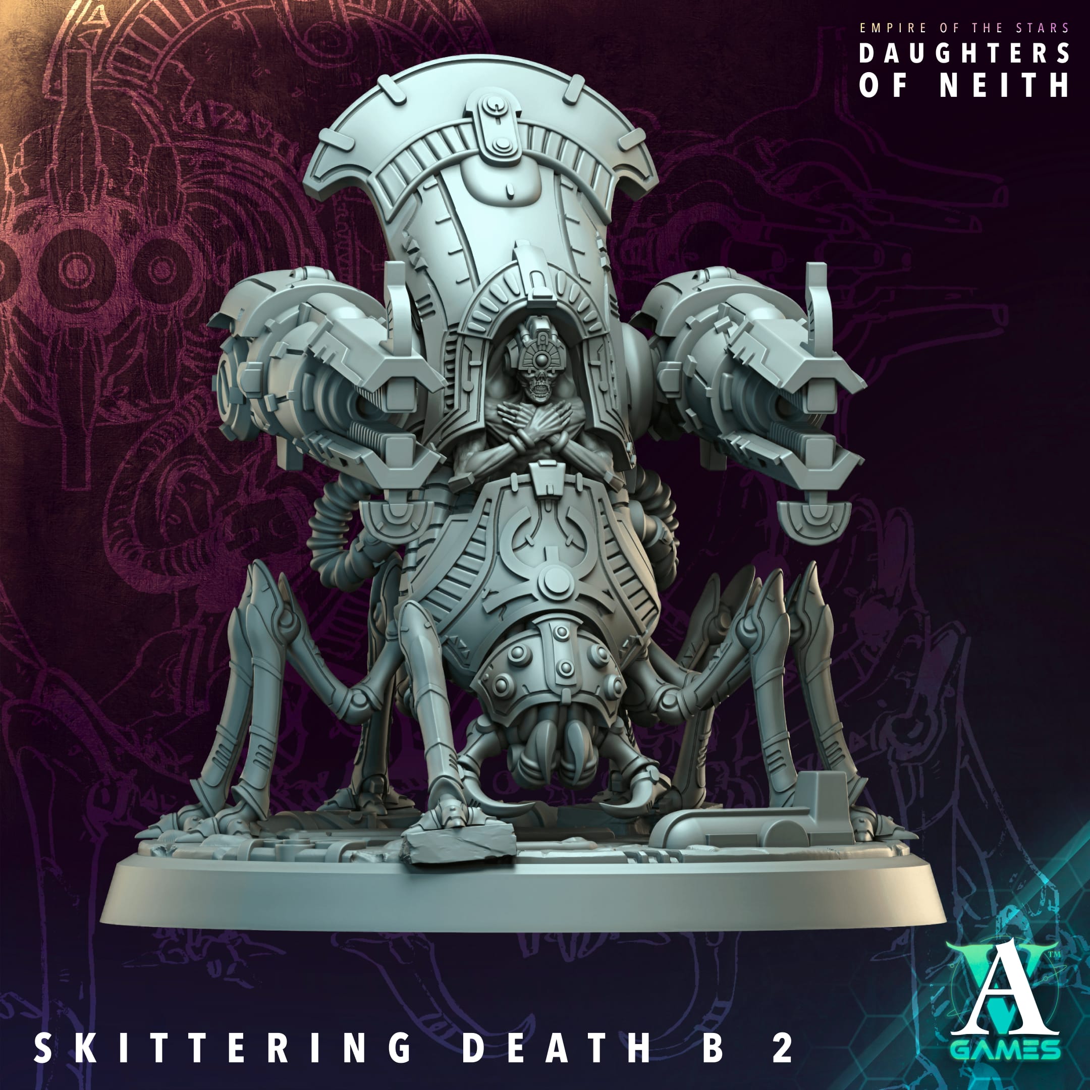 Skittering Death (3) - Empire of Stars - Galactic Pharaohs Archvillain Games