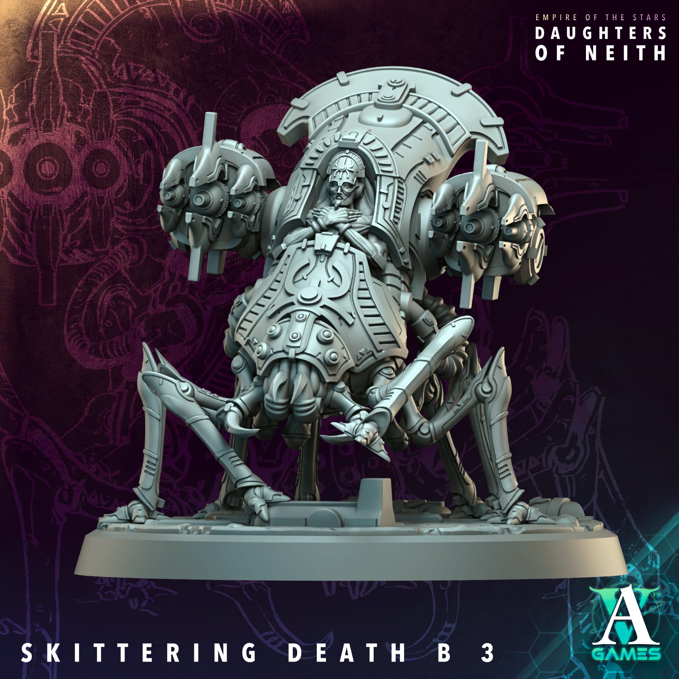 Skittering Death (3) - Empire of Stars - Galactic Pharaohs Archvillain Games