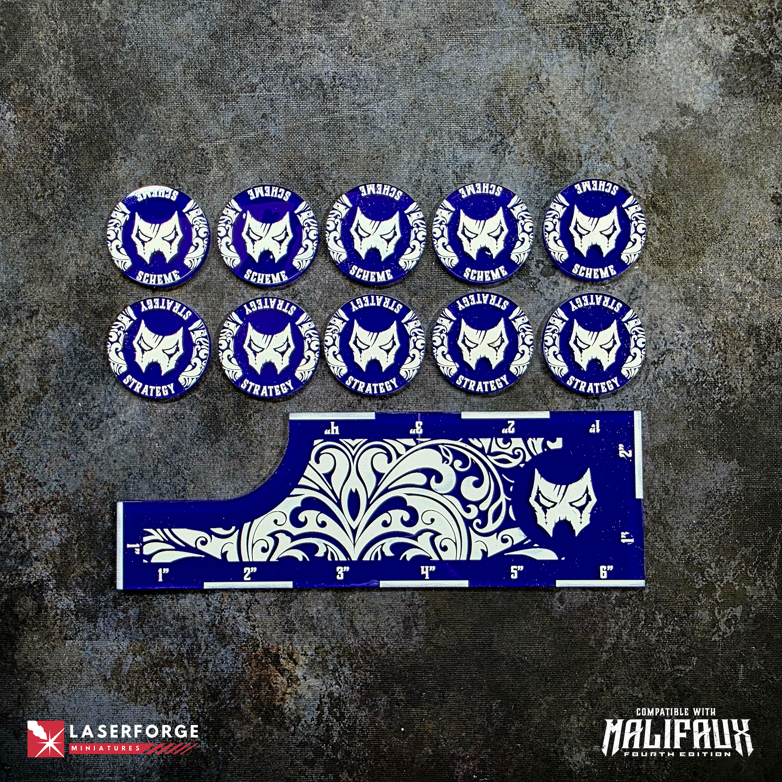 Strategy & Scheme Marker Pack - Malifaux M4e Laserforge Miniatures