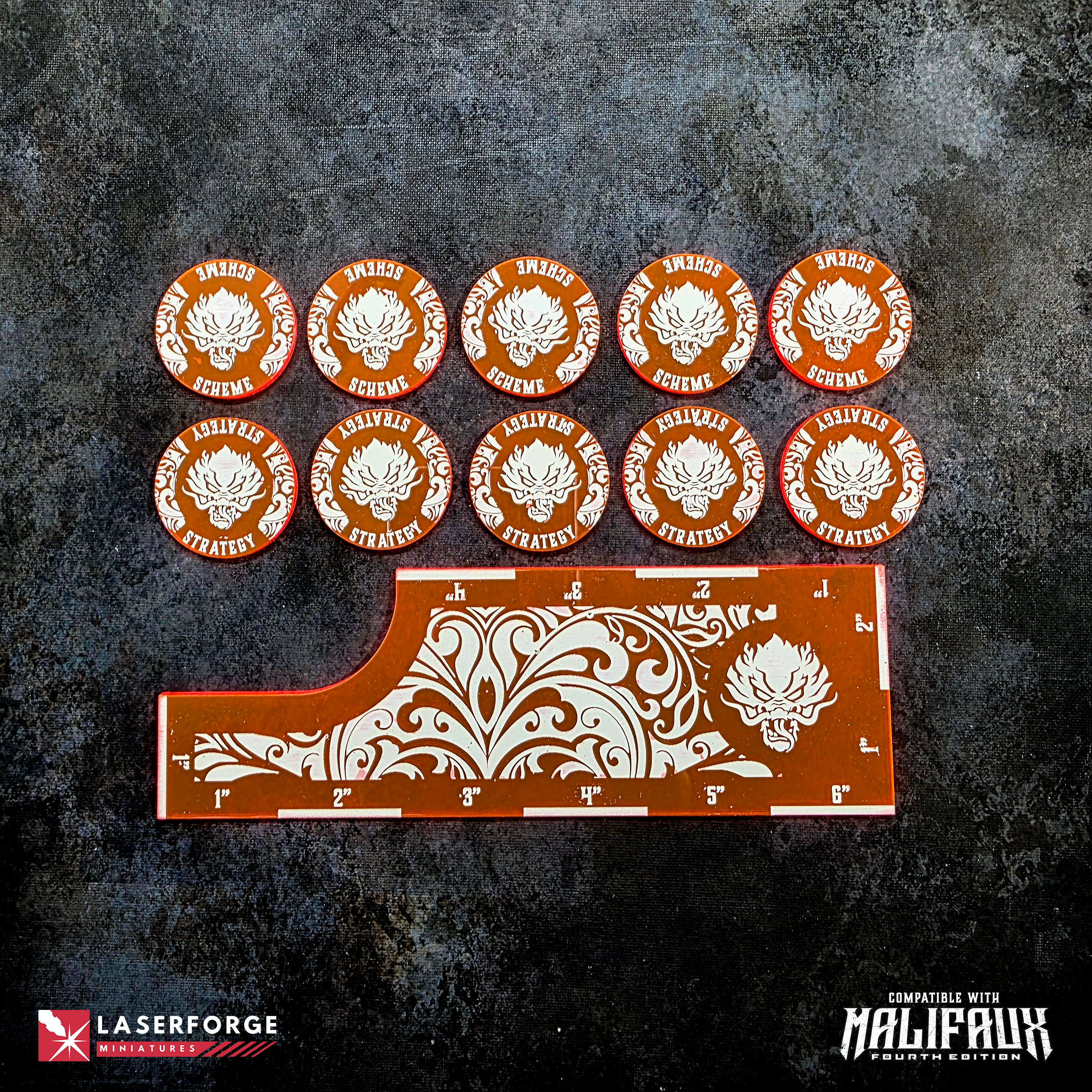 Strategy & Scheme Marker Pack - Malifaux M4e Laserforge Miniatures