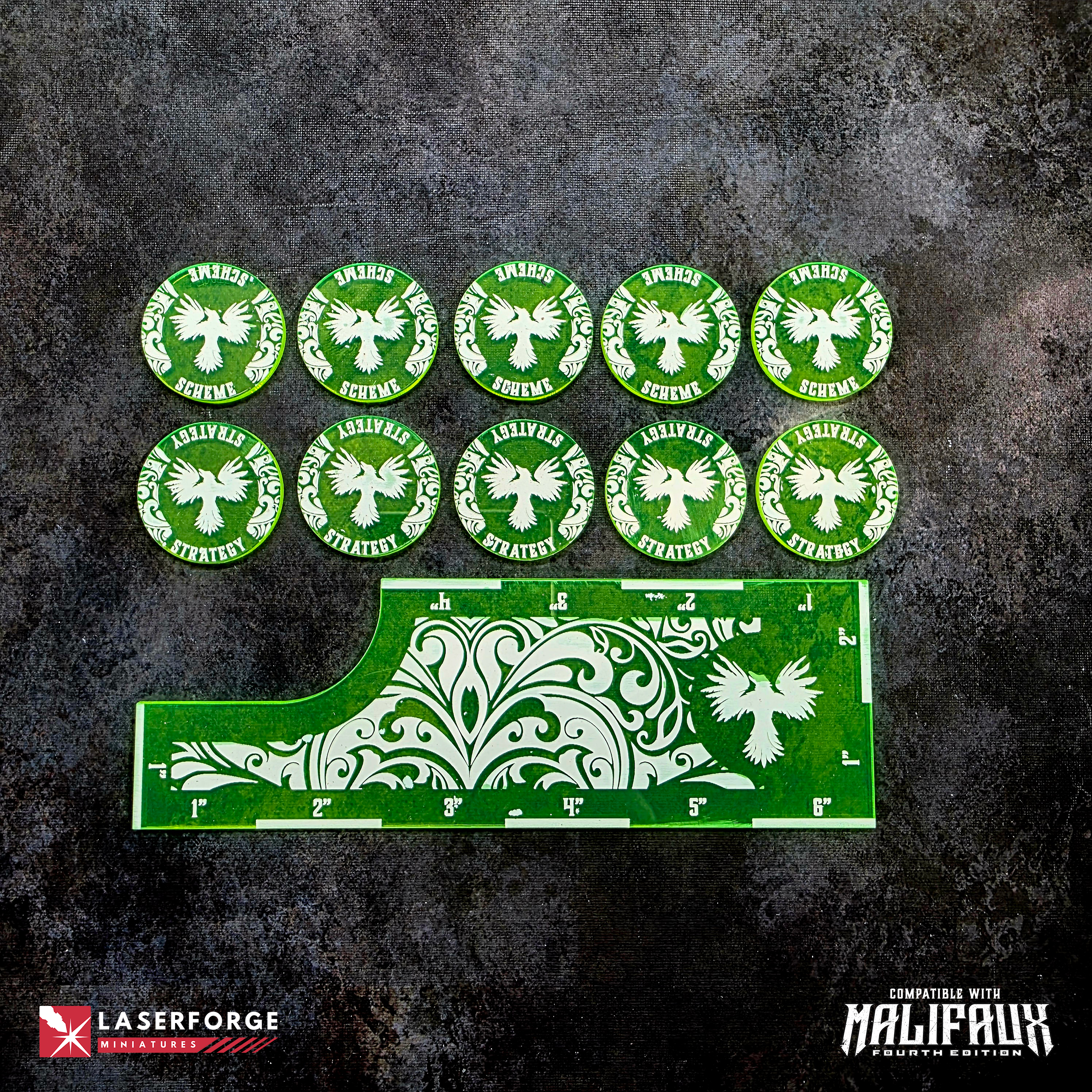 Strategy & Scheme Marker Pack - Malifaux M4e Laserforge Miniatures