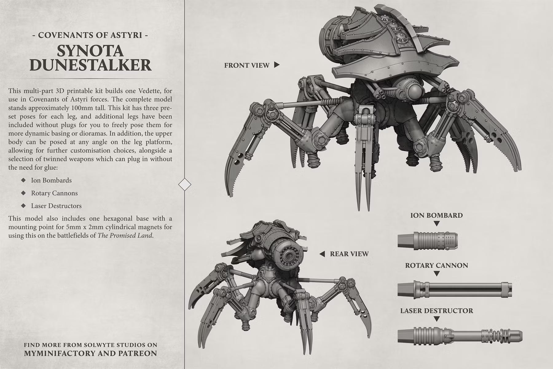 Synota Dunestalker Construct Solwyte Studios