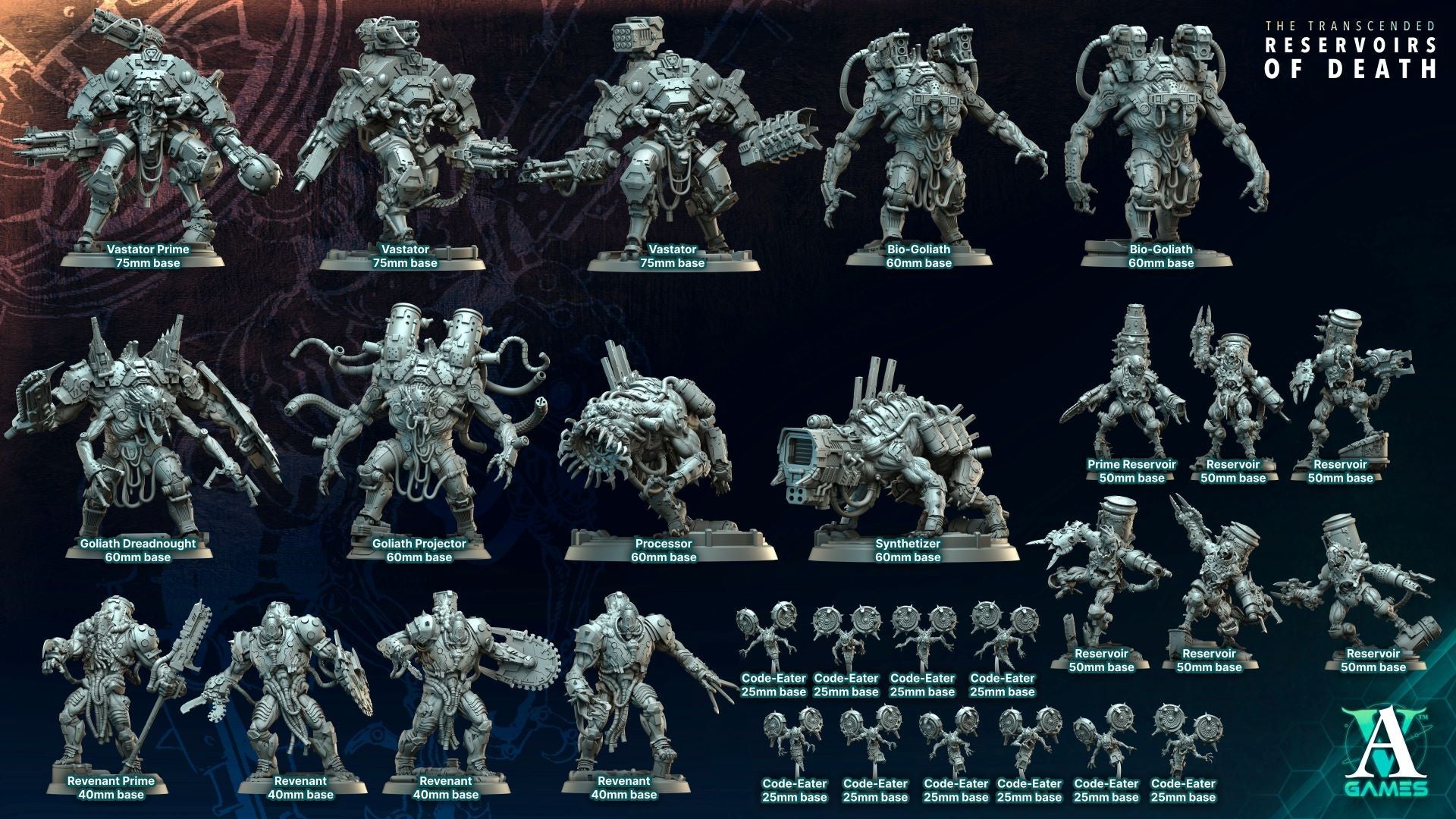 The Transcended - Reservoirs of Death - Army Bundle Archvillain Games