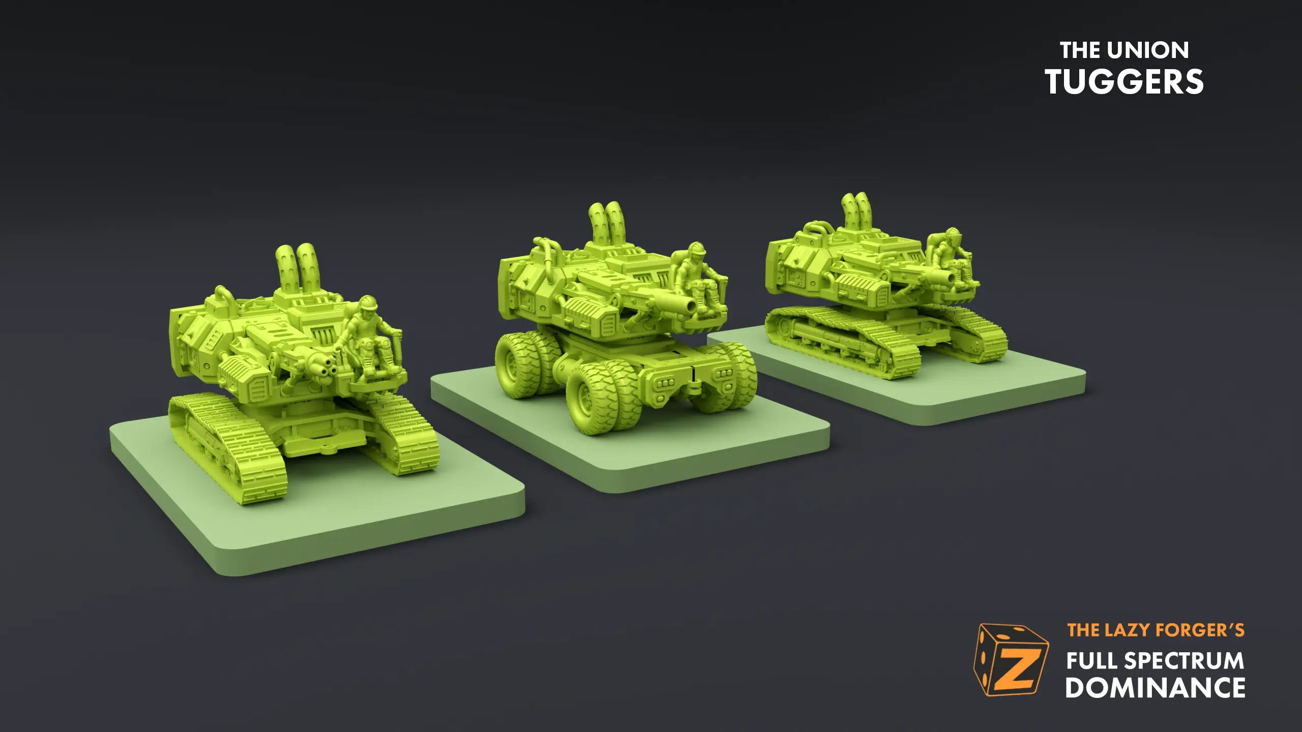 Tuggers Tuggers (3) - The Union - Available at Laserforge Miniatures