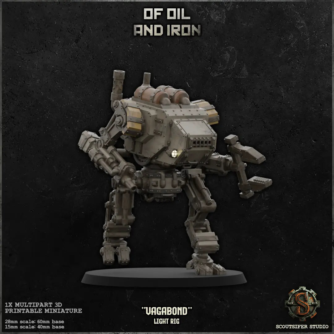 Silo - Light Class Rig - MERCENARIES - Available at Laserforge Miniatures