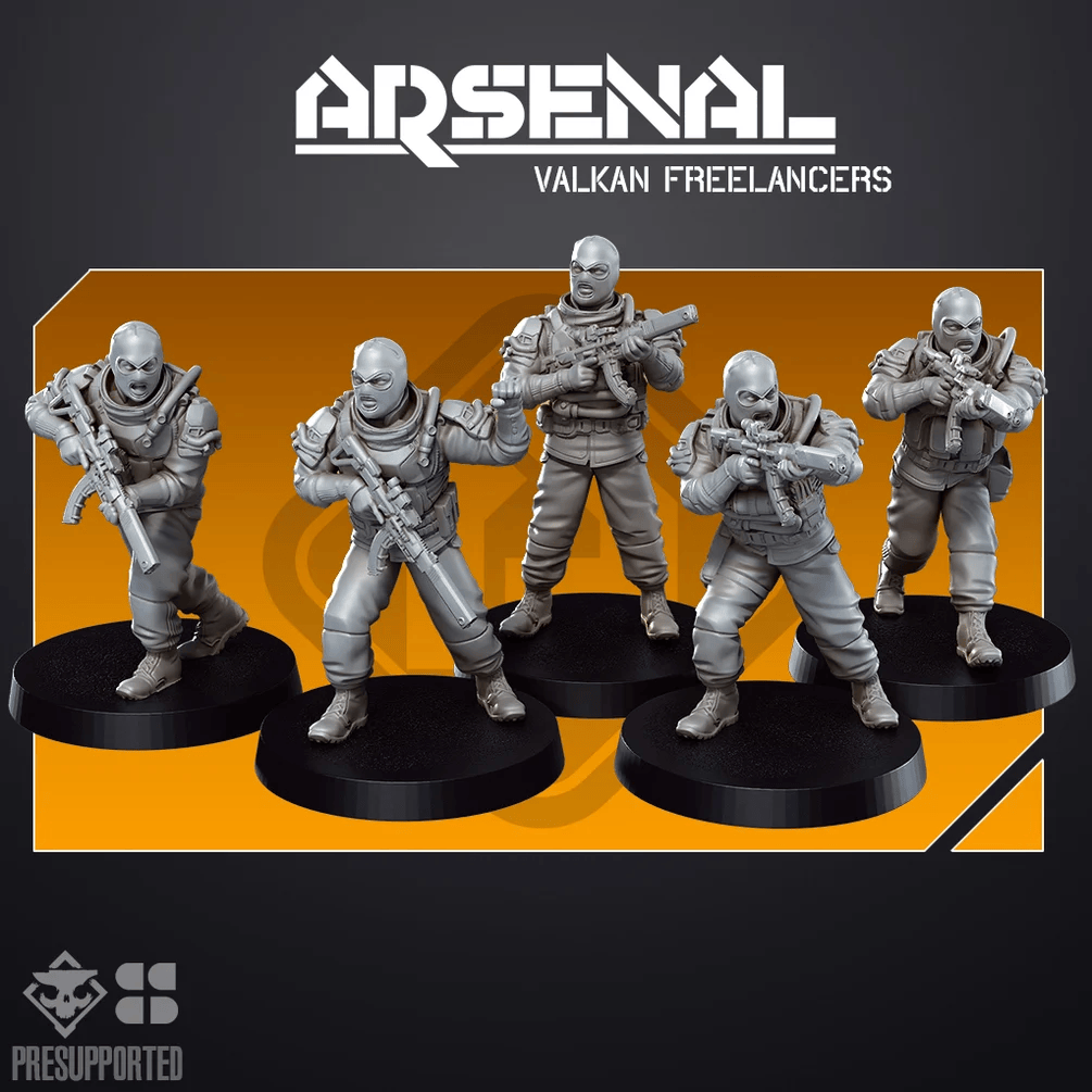 Valkan Freelancers (5) - Infantry Skullforge Studios