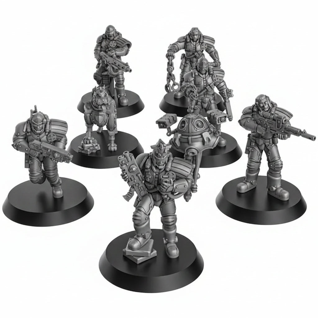 Warband Pack 2 - Metal Militia Brigade - OPR Warcells DakkaDakka